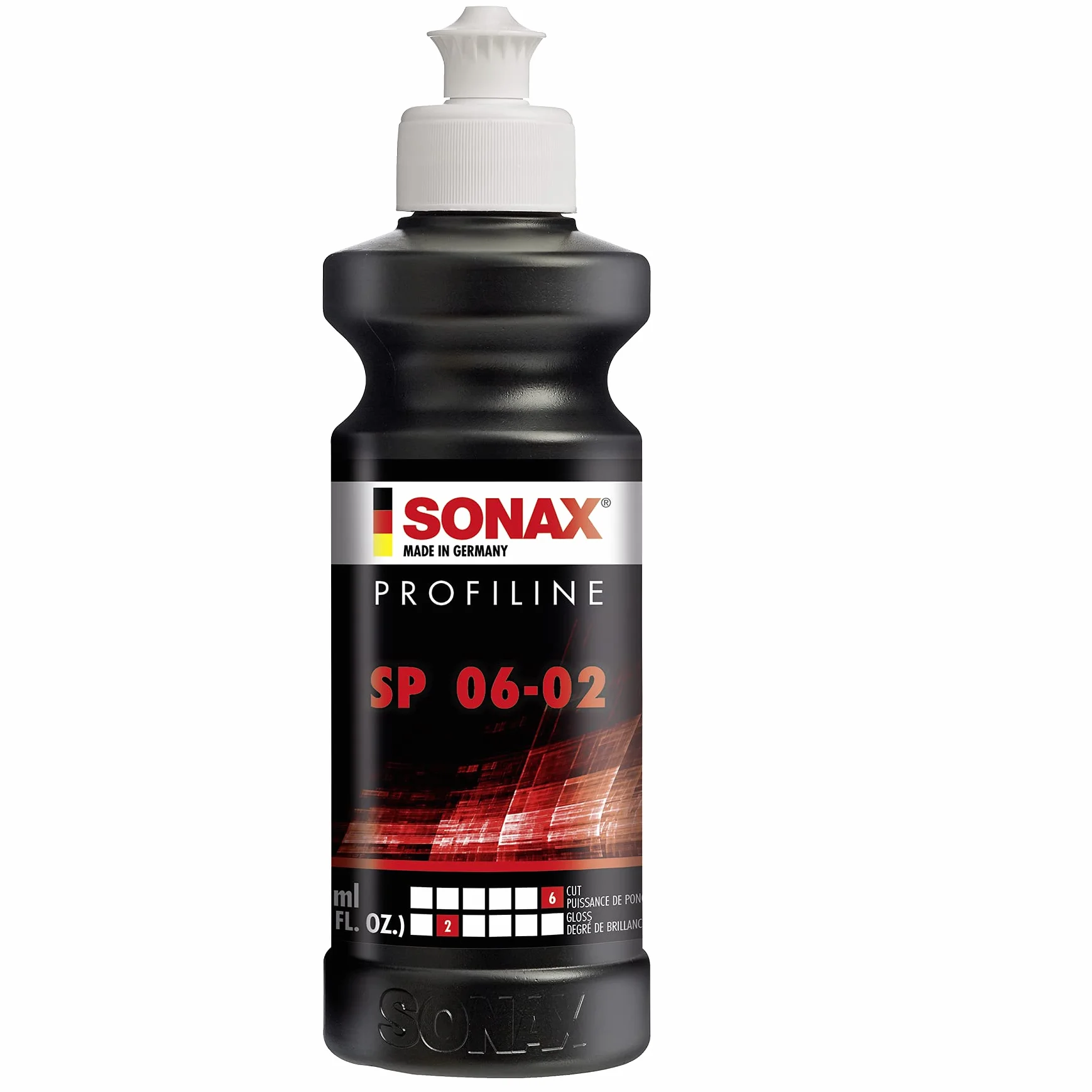 SONAX 320 141 PROFILINE SP 43984 (250 ml) pasta polerska niezawierająca silikonu do szlifowania zniszczonych i porysowanych warstw lakieru | Nr art. 3201410