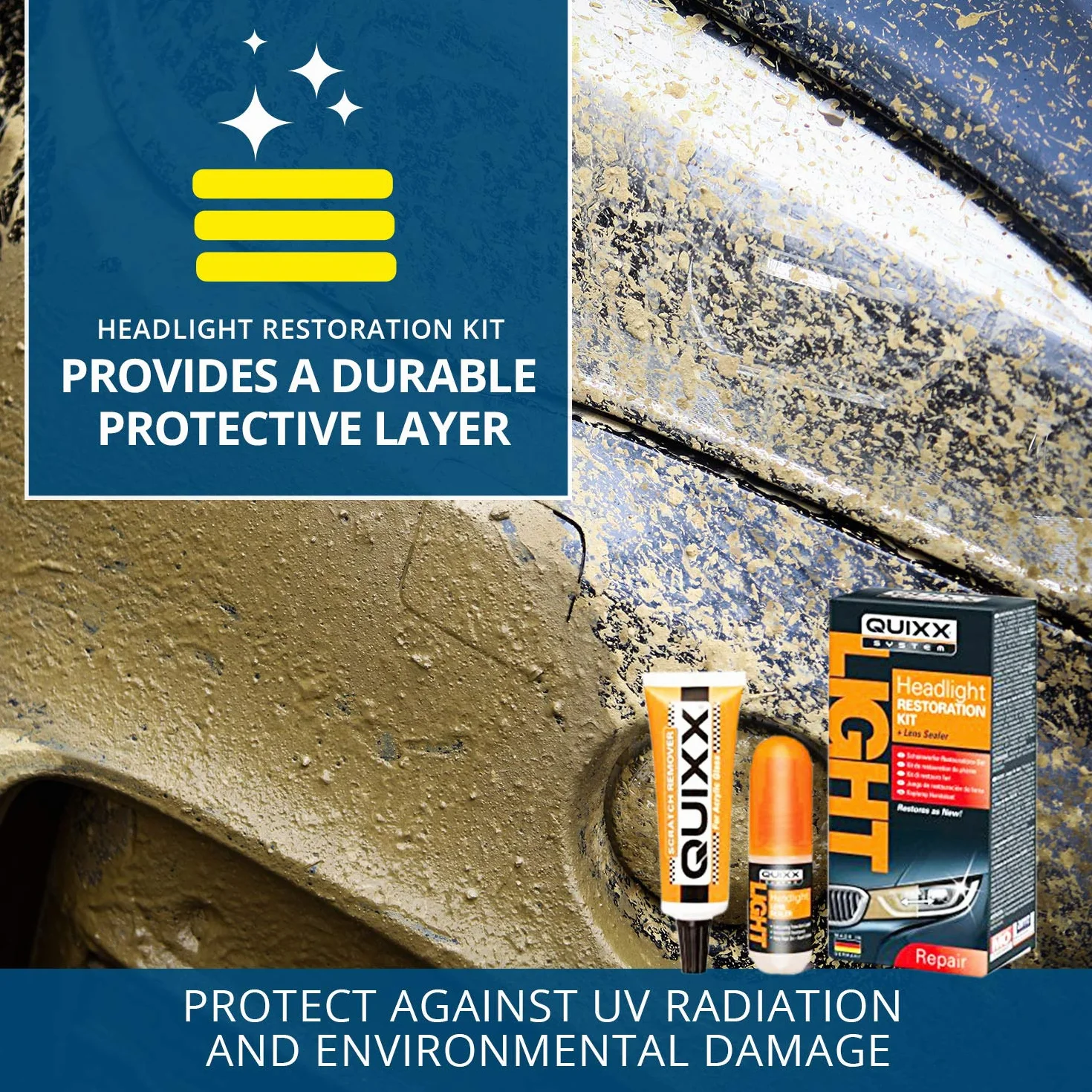 Quixx Headlight Restoration Kit zestaw do renowacji reflektorów
