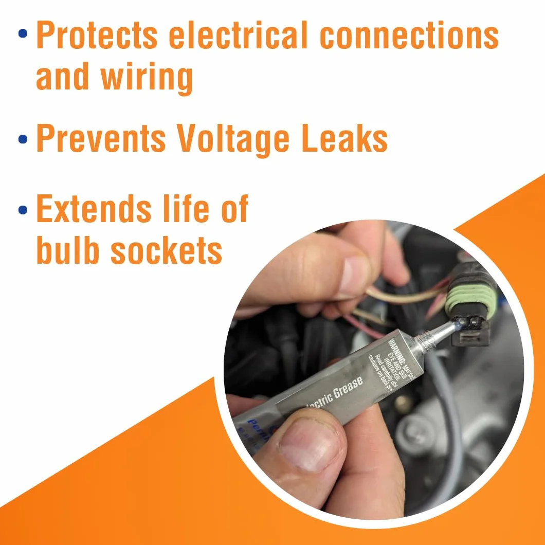 Permatex 81150 Grease Dieelectric Tune-Up, chroni połączenia od soli, brudu i korozji, zapobiegaj iskrzeniom i uszkodzeniom 1 x 9g