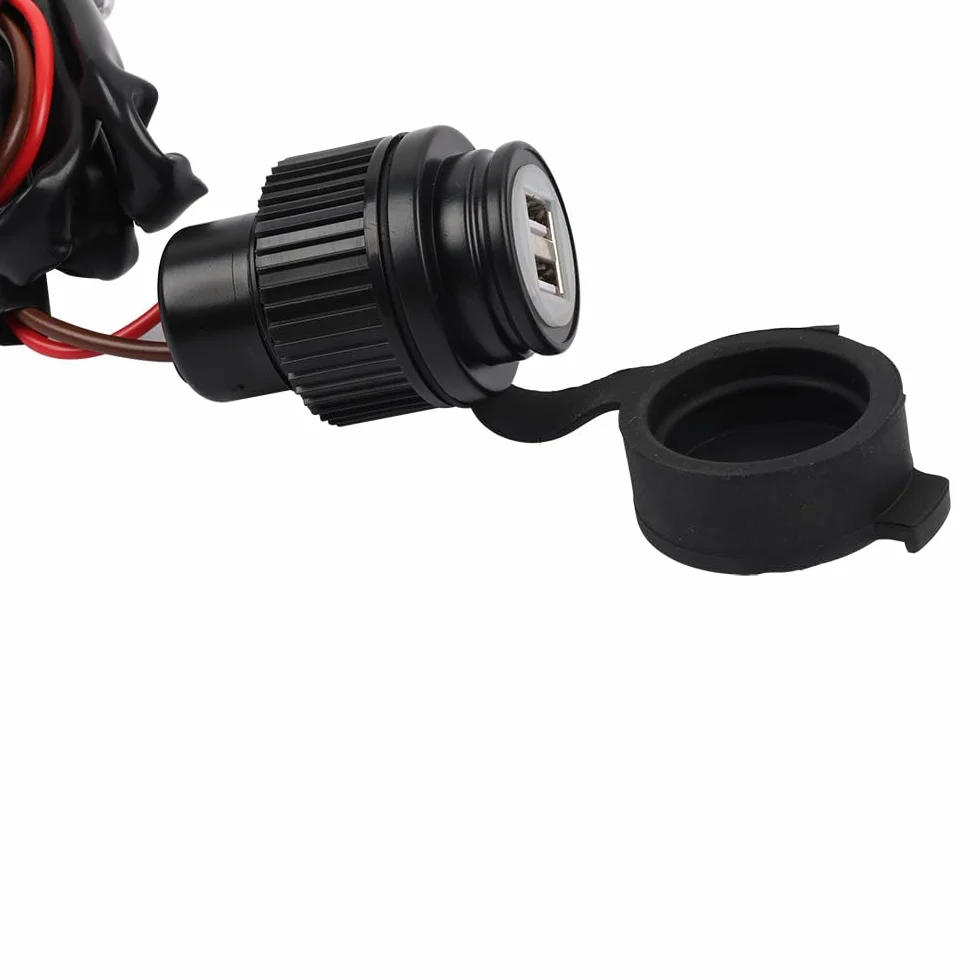 Nowa podwójna ładowarka USB 5 V Gniazdo adaptera przekaźnika wtyczka ładowania kompatybilna z Honda XL750 XL 750 Transalp 2023 2024