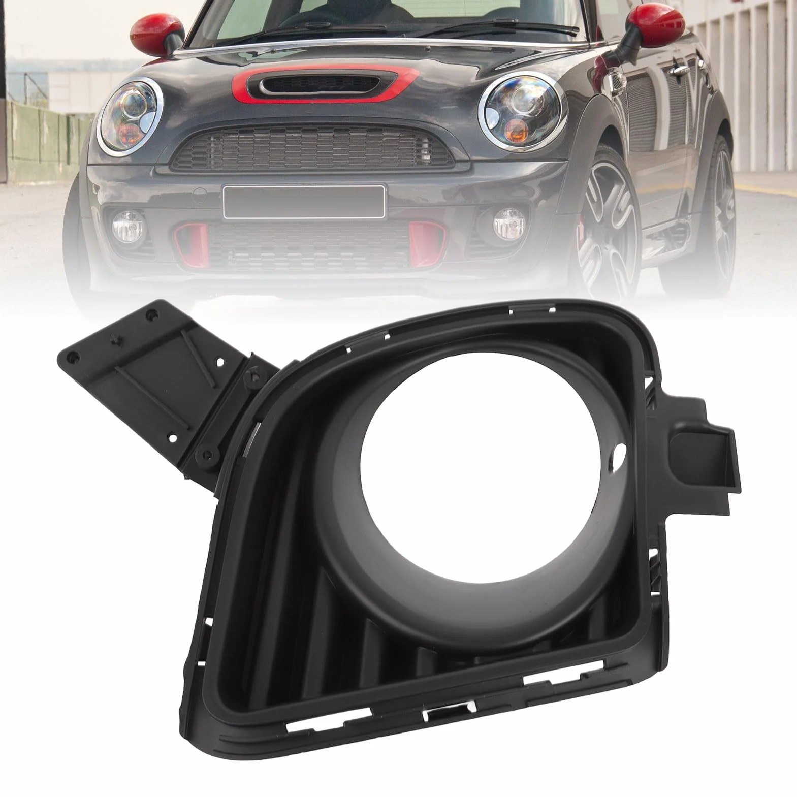 Pokrywa Mgły Lekkiej Osłony Stosowanej do R55 R56 R57 R58 R59 LCI JCW Przednie Zderzak Mgła Lampa (Po prawej: 51117283348)