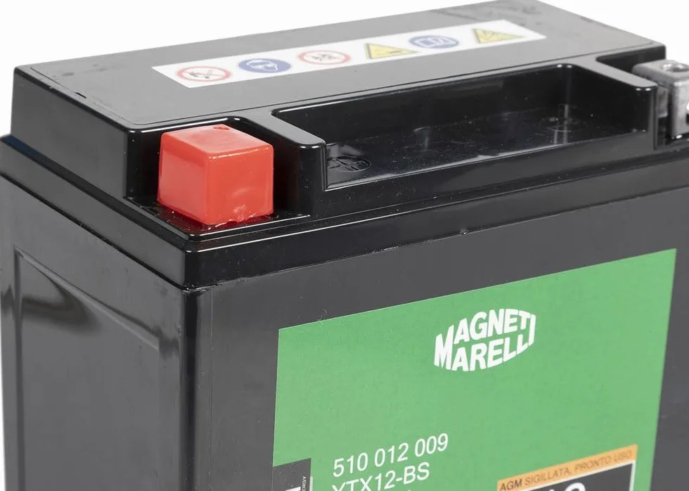 Quantum Energy Magneti Marelli akumulator motocyklowy i skuterowy 12AH 12V 140A uszczelniona technologia AGM lewy biegun dodatni