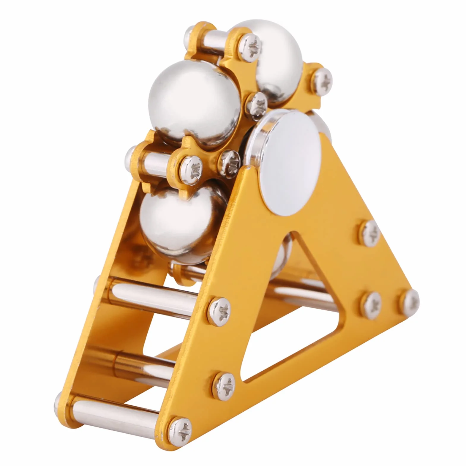 Gyro Focus Toy, Metalowy Diabelski Młyn Fidget Spinner Zabawki na Biurko ze Stojakiem Antystresowe Zabawki Ręczne dla Dzieci i Dorosłych