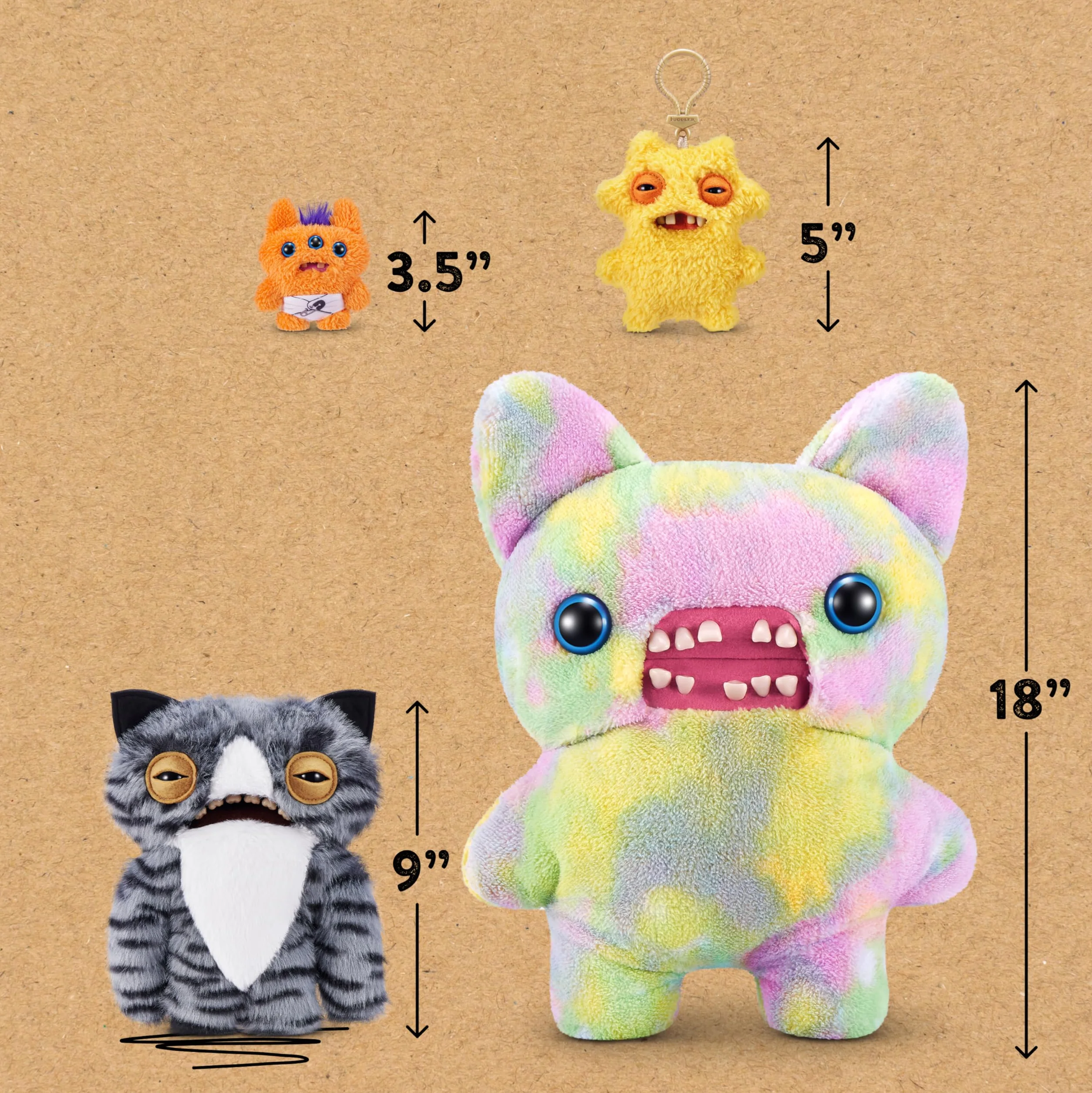 Fuggler 9, CORESERIES 1-ALLEY CATS PLUSH 9 (Cat Eyed Weirdo)