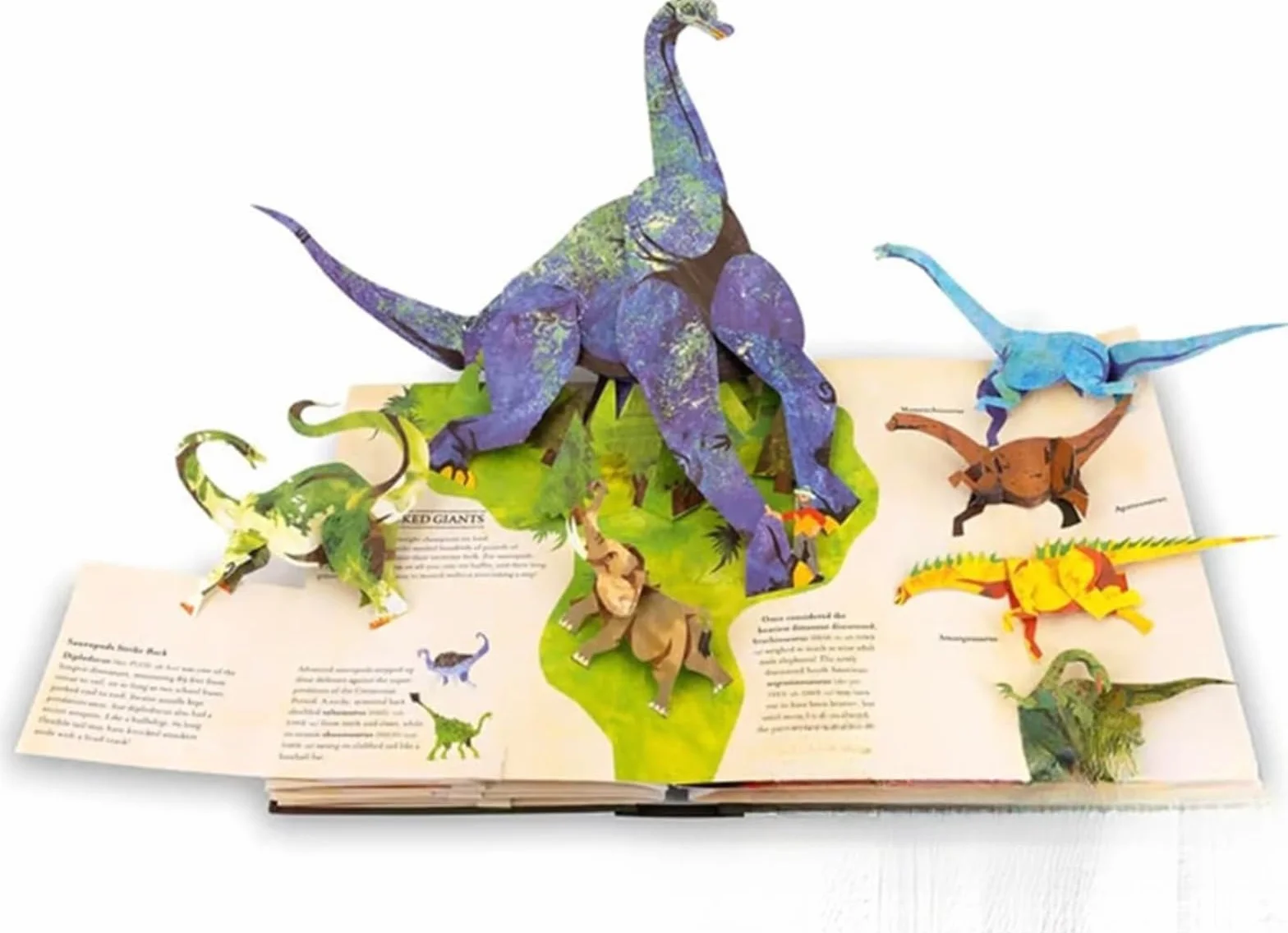 Générique Encyklopedia prehistorycznych dinozaurów 3D dla dzieci - interaktywna książka pop-up z zabawnymi faktami, realistyczną ilustracją, prezent edukacyjny