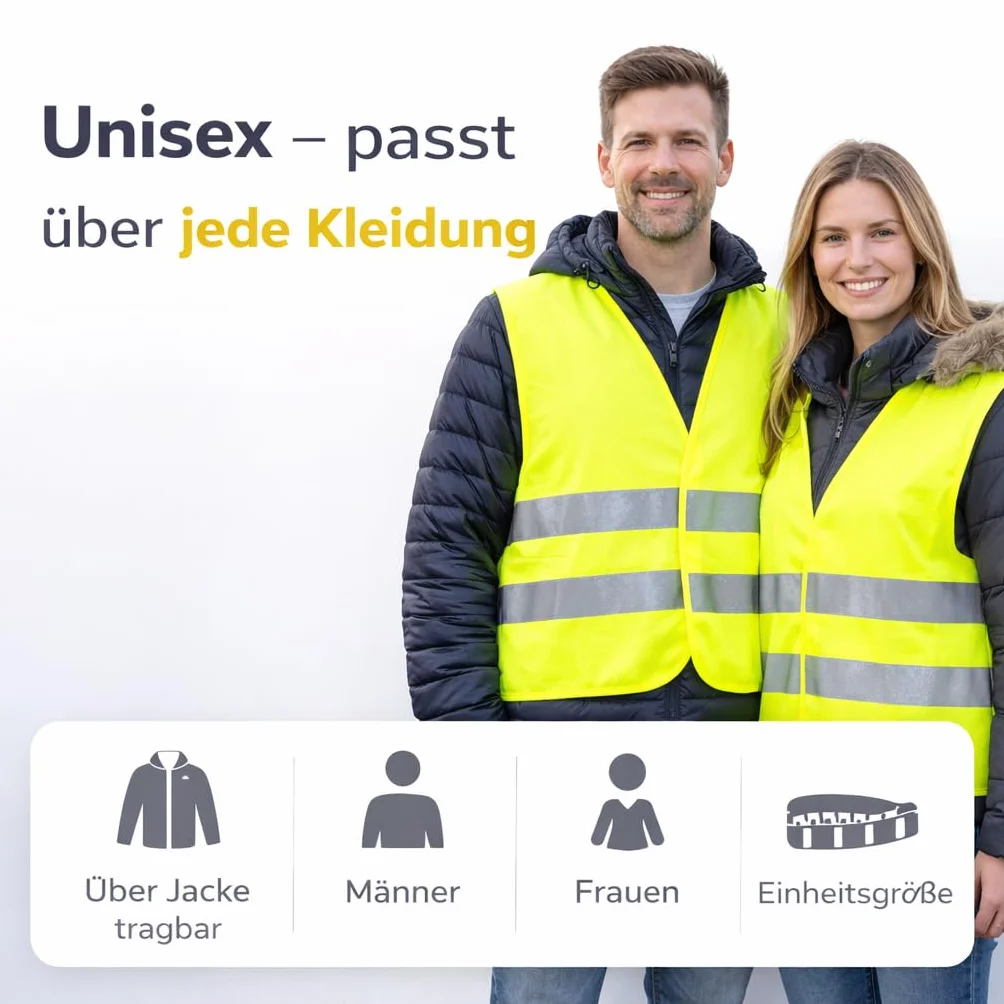 TK Gruppe Timo Klingler 4 x kamizelka odblaskowa ostrzegawcza bezpieczeństwa żółty