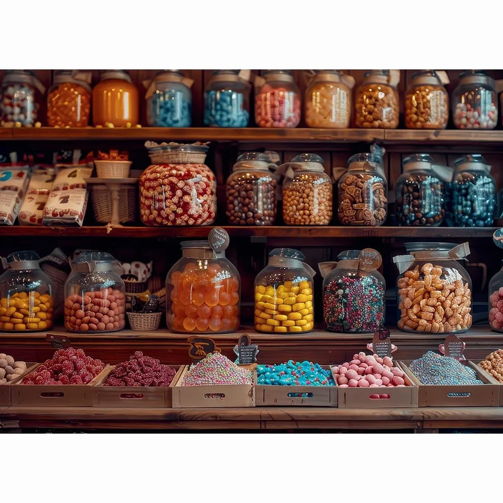 Trefl - Puzzle USA Collection: Jars of Joy - 2000 elementów - Kolorowa układanka DIY, kreatywna zabawa, klasyczna układanka dla dorosłych i dzieci od 14 lat
