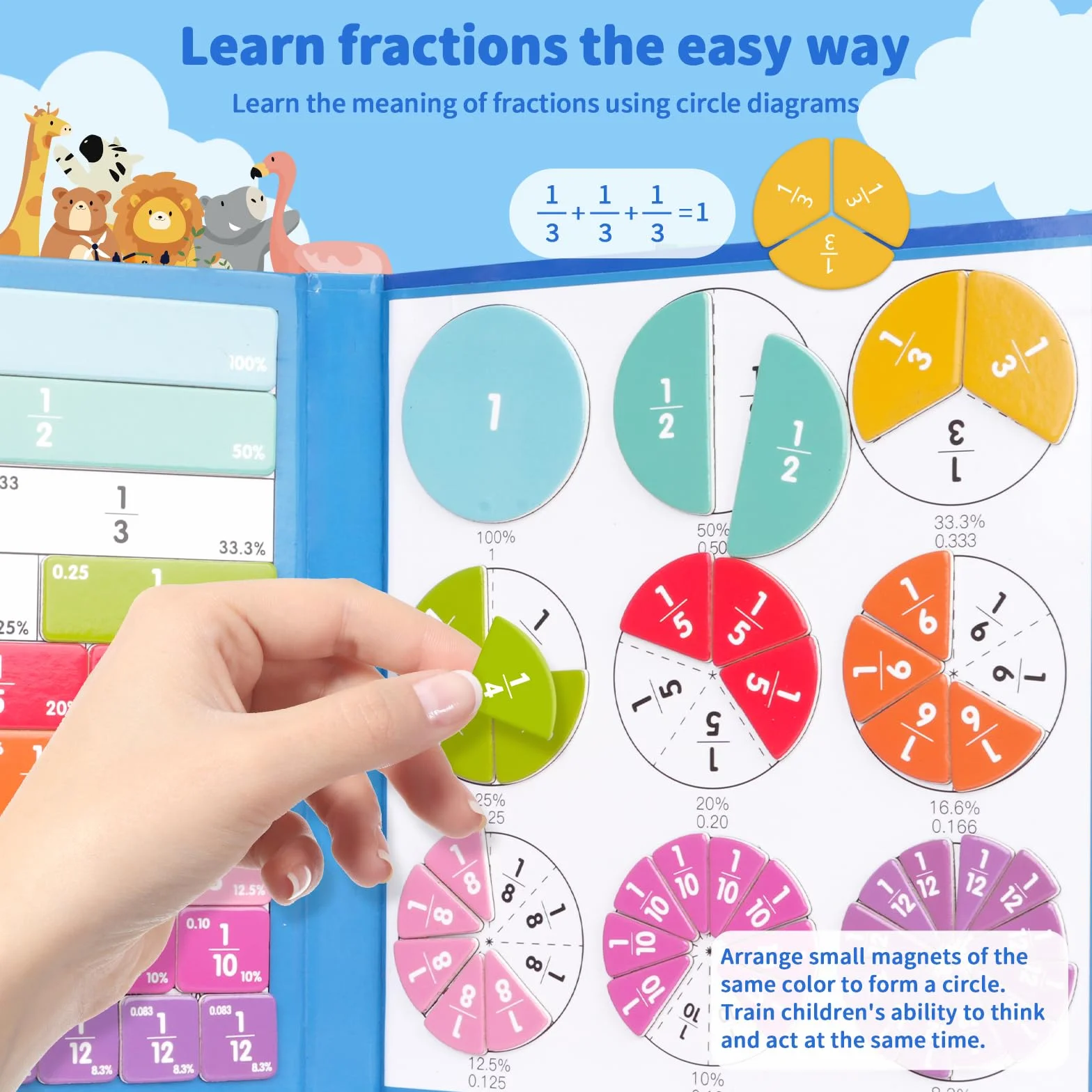 Montessori zabawka do matematyki, drewno, grabie łamane, materiał Montessori, matematyka, zabawka