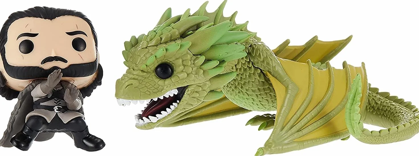 Funko 44448 Game of Thrones Jon Snow on Rhaegal Pop Ride Vinyl Figure, Multicolour