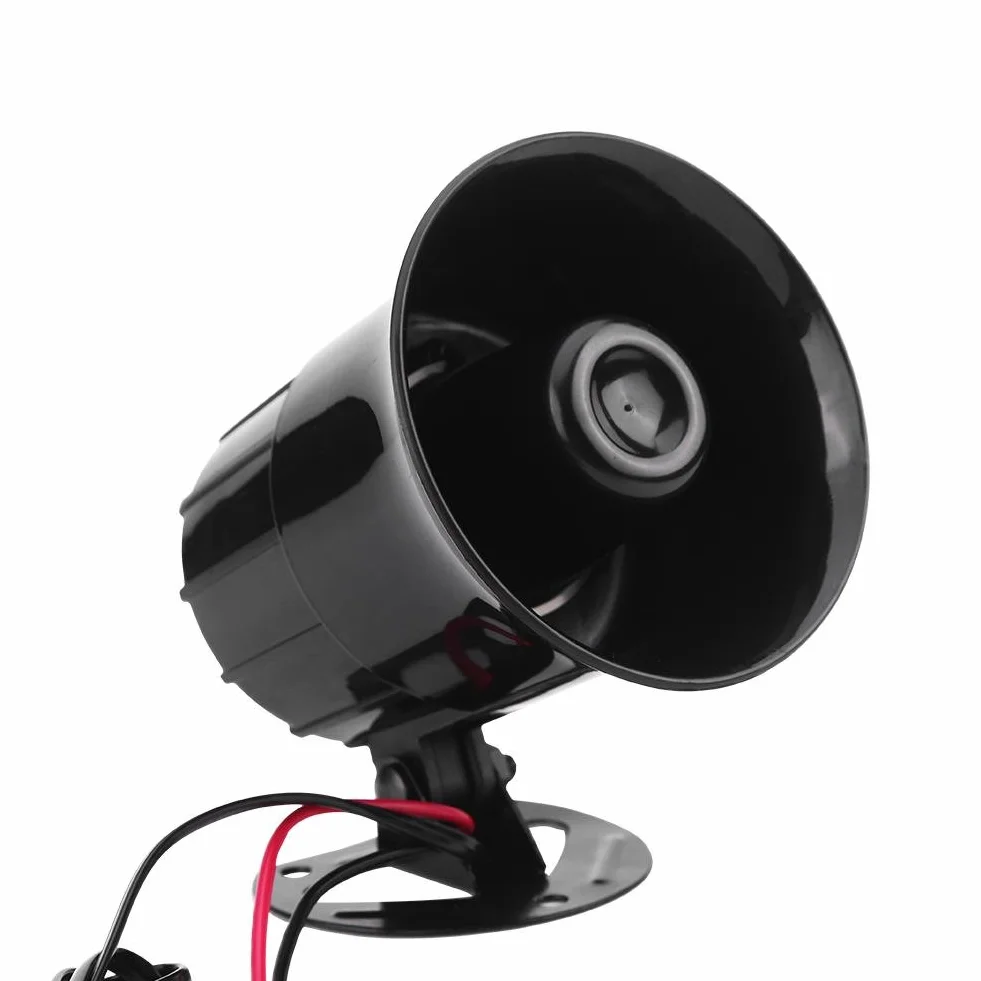 Qiilu QL04306 12V 30 W Car Motorcycle Alarm Warning Syrena Horn 3 Sound Głośnik