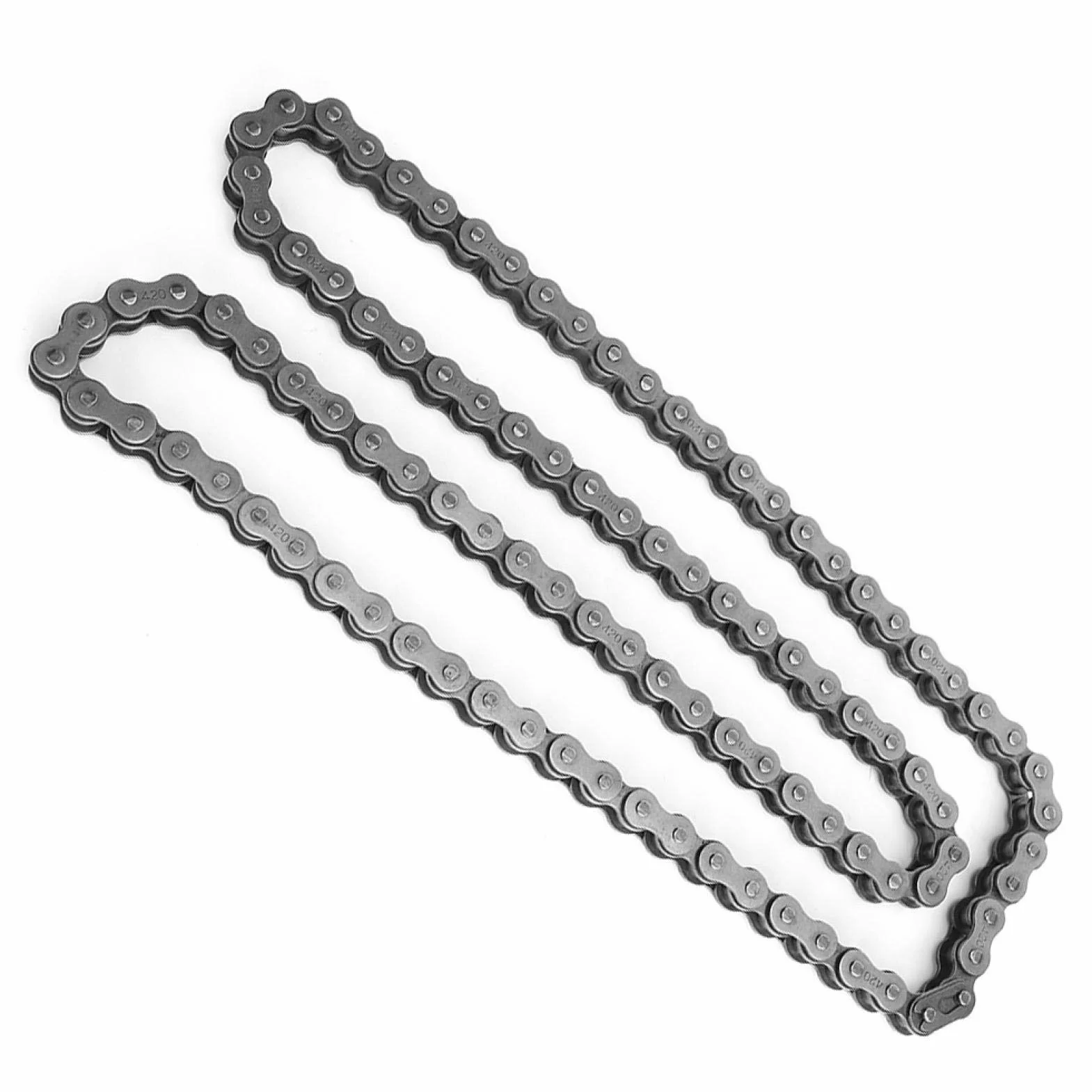 EBTOOLS do łańcucha 420 do quada 125 chiński do łańcucha 125 dirt do 110cc quad łańcuch napędowy 420 łańcuch 102 ogniwa łańcucha wiązania motocykla pasuje do 90110 125 cm3