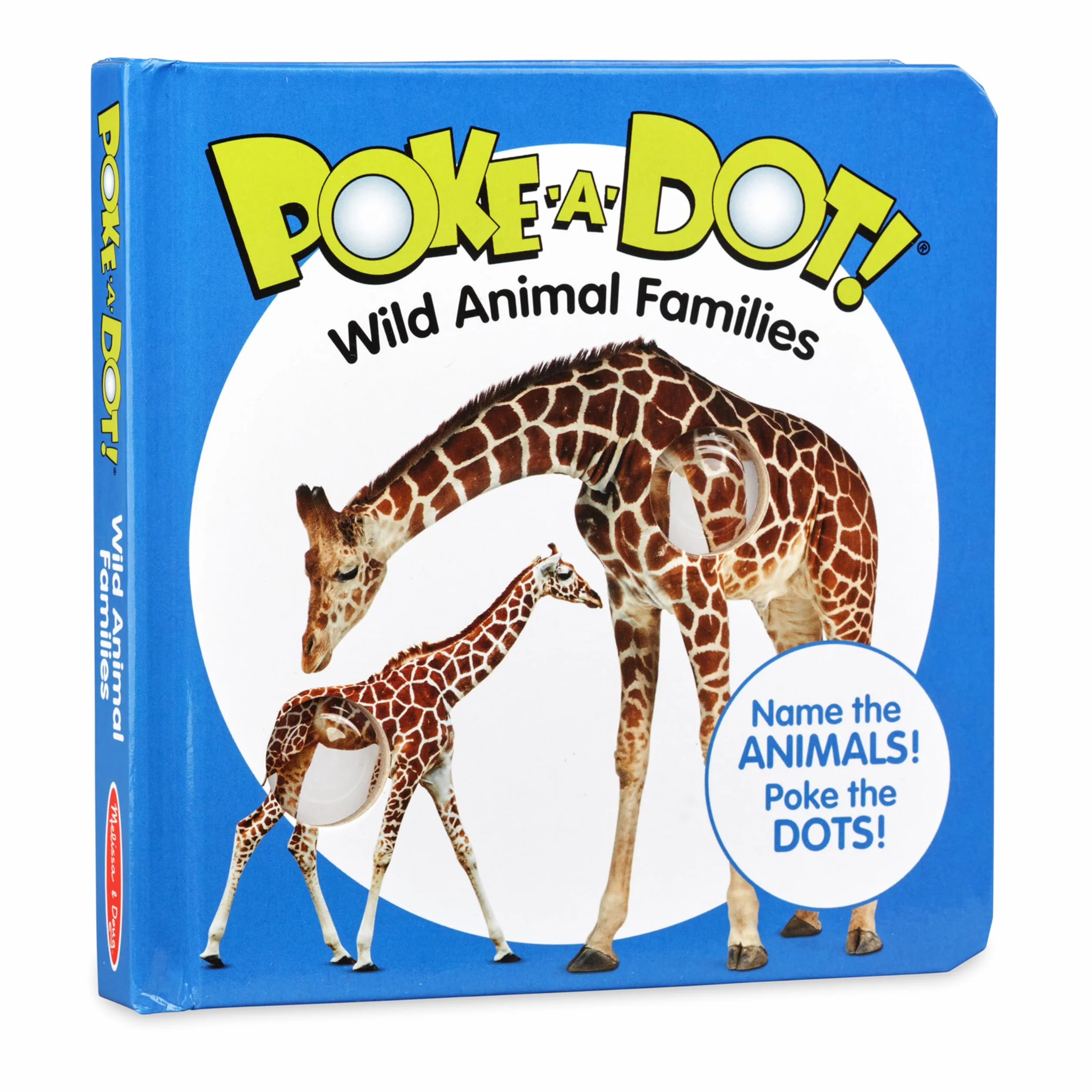 Melissa & Doug 41531 Poke-a-Dot Rodziny dzikich Zwierząt | Książki Aktywności | 3+ | Prezent dla chłopca lub dziewczynki