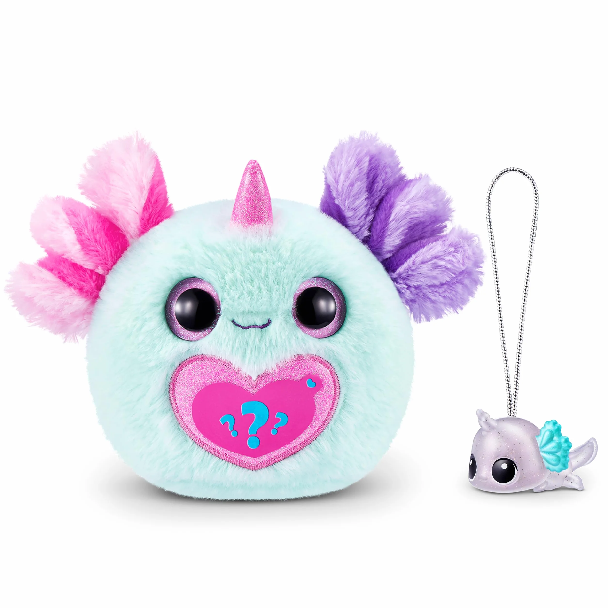 Rainbocorns -SERIA SPARKLE HEART SURPRISE 1-AXOLOTLCORN NIESPODZIANKA Zielony aksolotl
