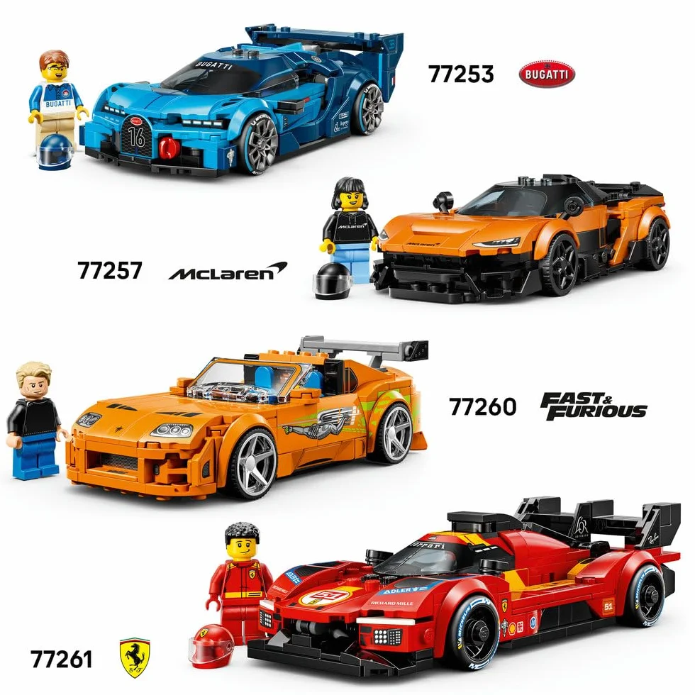 LEGO Speed Champions 65 Ford Mustang Hoonicorn V1 Kena Blocka, zabawka konstrukcyjna dla chłopca lub dziewczynki, zestaw z samochodem wyścigowym dla dzieci, pomysł na prezent dla 9-latka 77262