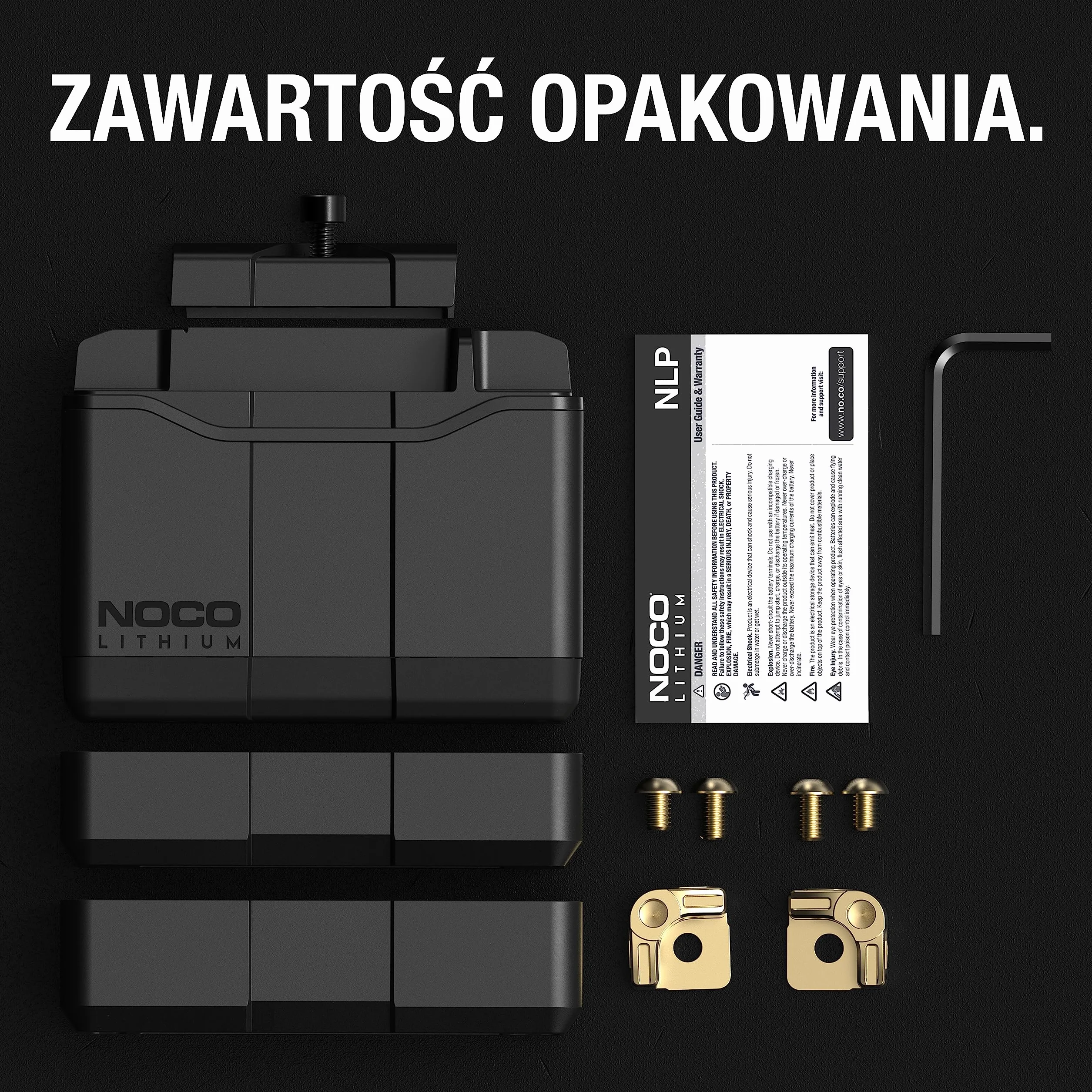 NOCO Lithium NLP5, akumulator motocykl grupy 5 250A, akumulator litowo-jonowa 12V o pojemności 2Ah z dynamicznym modułem BMS do motorów, quadów, skuterów wodnych I skutery śnieżne