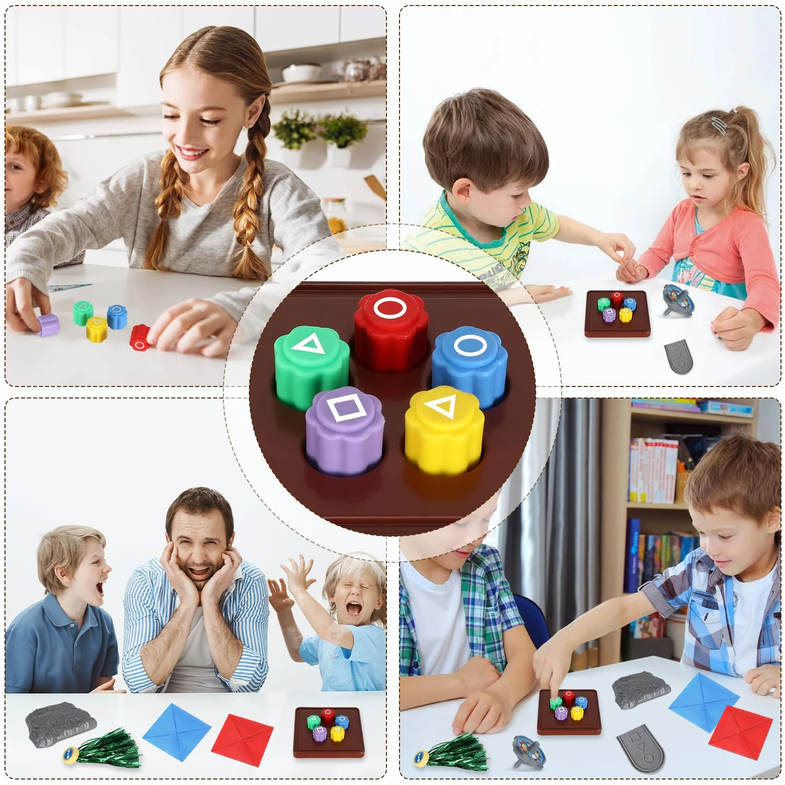 Gonggi Korean Game, 6-częściowy zestaw kamieni Gonggi, koreańska gra Gonggi, tradycyjna koreańska gra na imprezy, rodzinne gry podróżne, Halloween, Walentynki