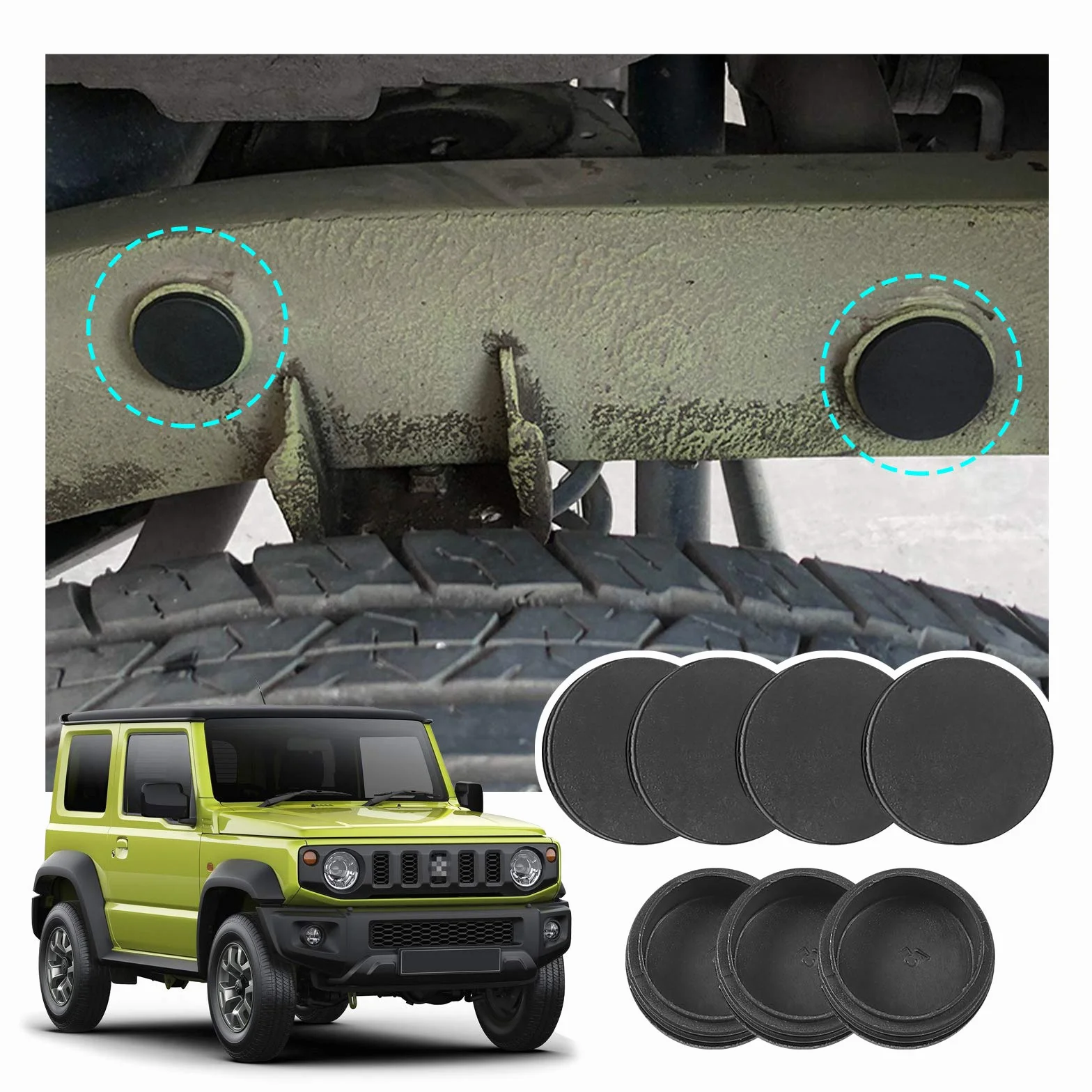 LFOTPP Jimny akcesoria, osłony zapobiegają piaskowi, 7 sztuk