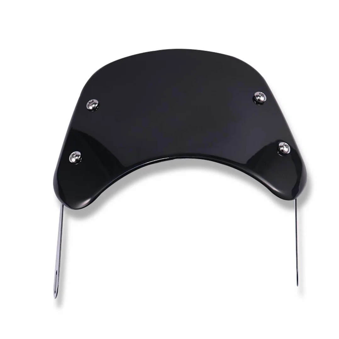 Uniwersalna osłona na przednią szybę motocyklową, owiewka do reflektorów motocyklowych o przekątnej 15 cm – 7", kolor czarny