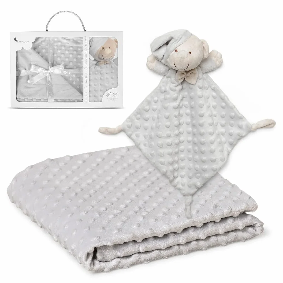 Interbaby Koc z bąbelków koralowych 80 x 110 cm + model przytulanki 28 x 17 cm