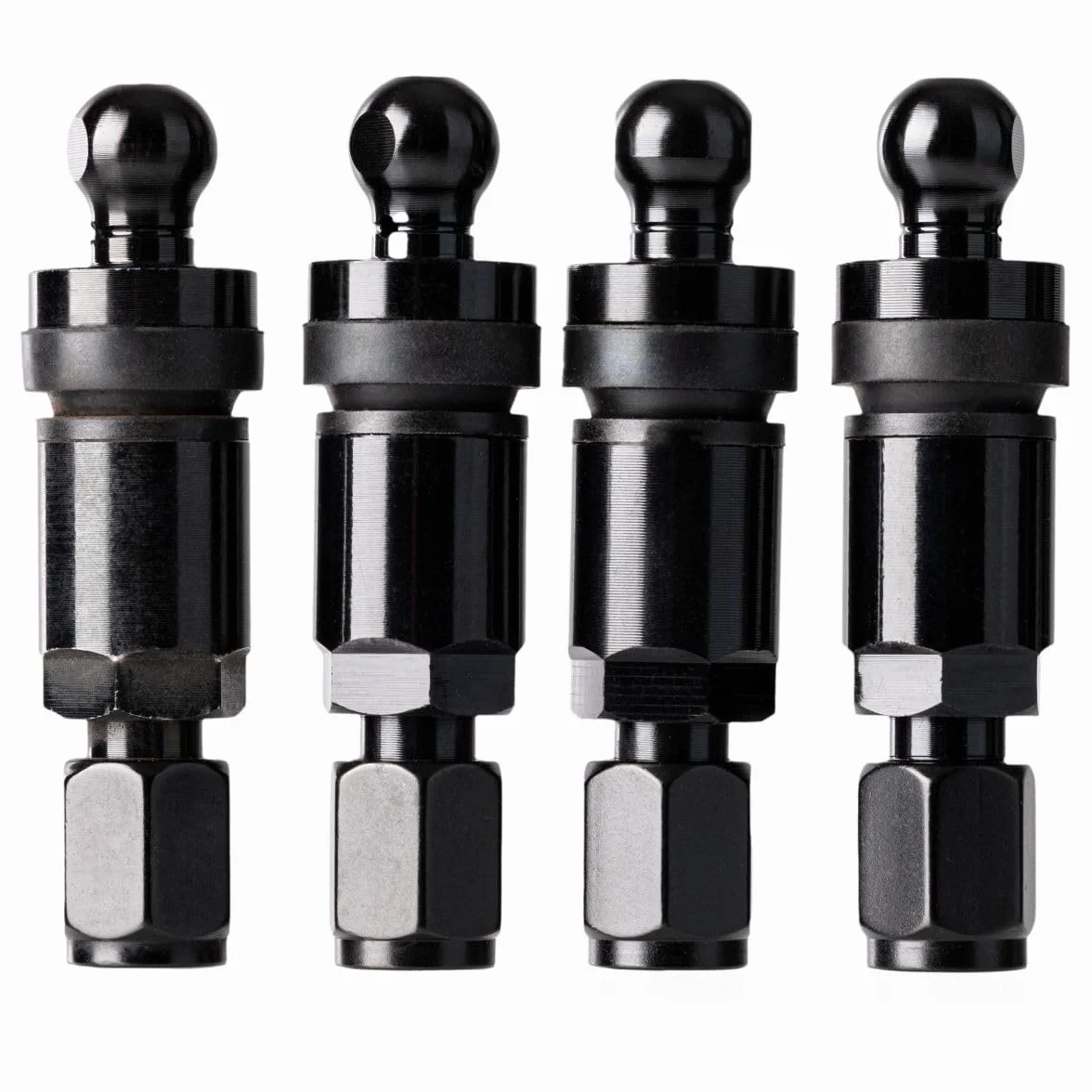 4x RDKS TPMS czujniki ciśnienia w oponach z metalowymi zaworami, kolor czarny, pasuje do modeli Cee'd Pro, Cee'd