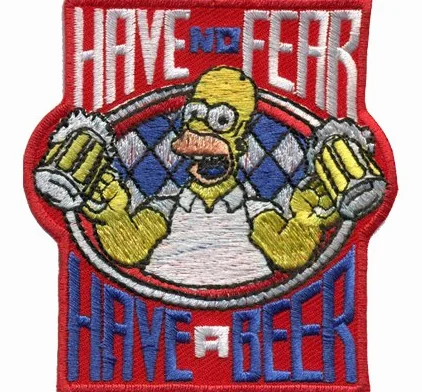 Patch Have no Fear Have a Beer Homer Simpson Oktoberfest Bayern naszywka