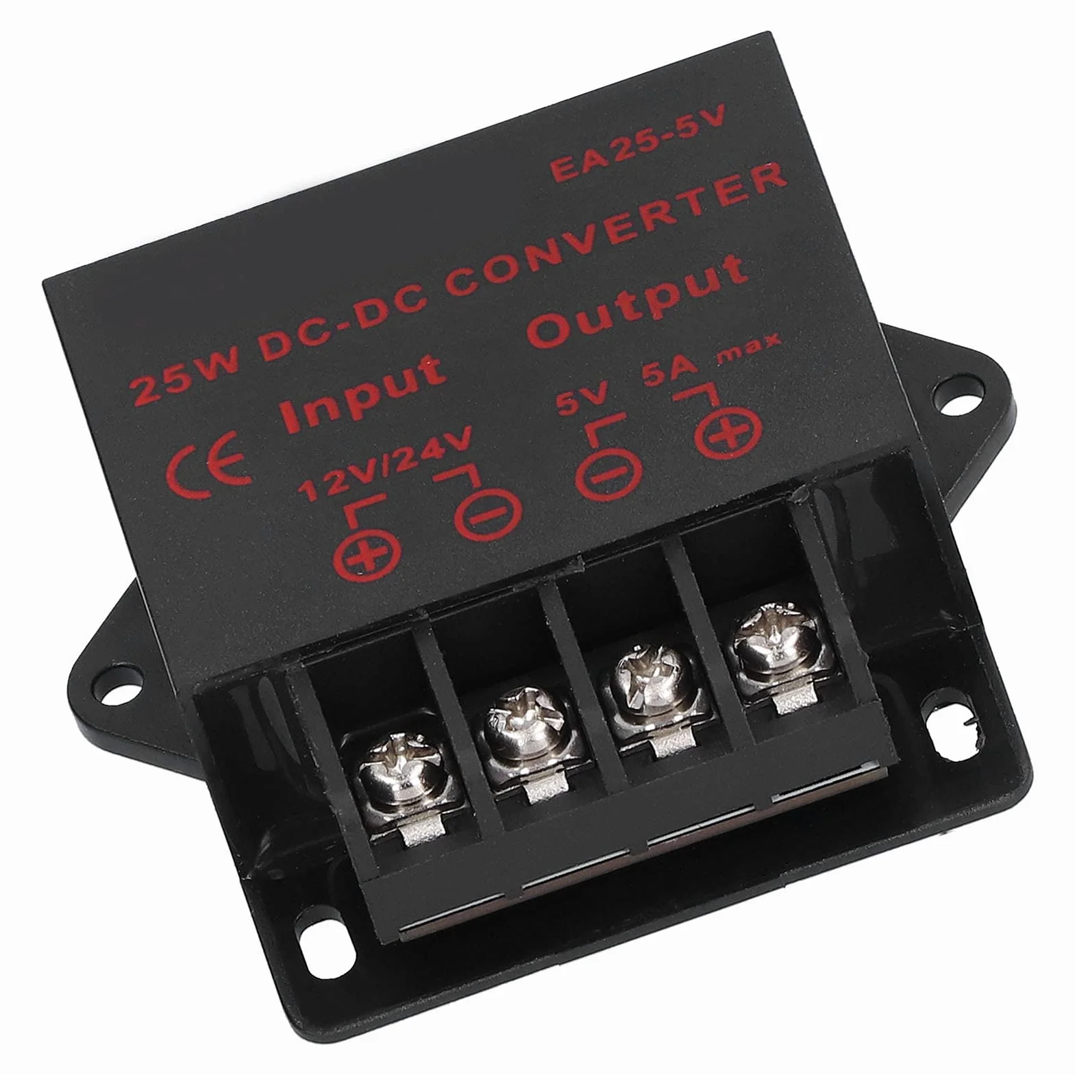 EA25-5V 12V do 5V 5A Zasilacz Samochodowy LED 25W Moduł DC 24V Spadek 5V Zmodyfikowany Samochód Moduł Transformatora Zasilającego