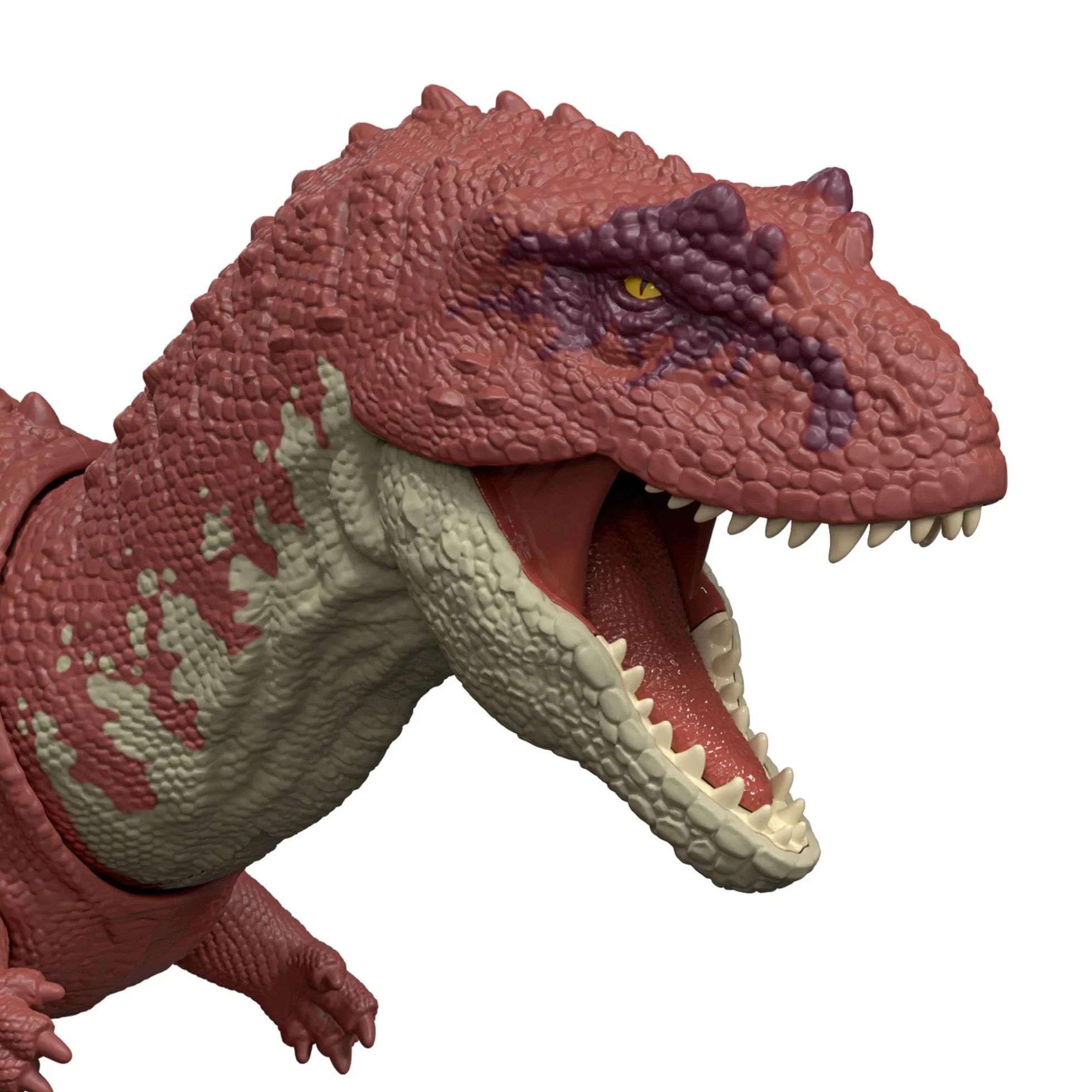 Mattel Jurassic World Rebirth Odrodzenie Aukazaur Ryczący dinozaur Figurka dinozaura z wielokierunkowym atakiem paszczą i dźwiękiem, do ustawiania w różnych pozach, zabawka dinozaur dla dzieci, JGB88