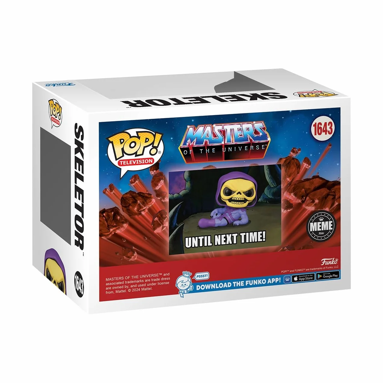 Funko Pop! TV: Meme – Skeletor​ – Masters of The Universe – winylowa figurka kolekcjonerska – pomysł na prezent – oficjalne towary – zabawka dla dzieci i dorosłych – fanów telewizji – figurka modelowa