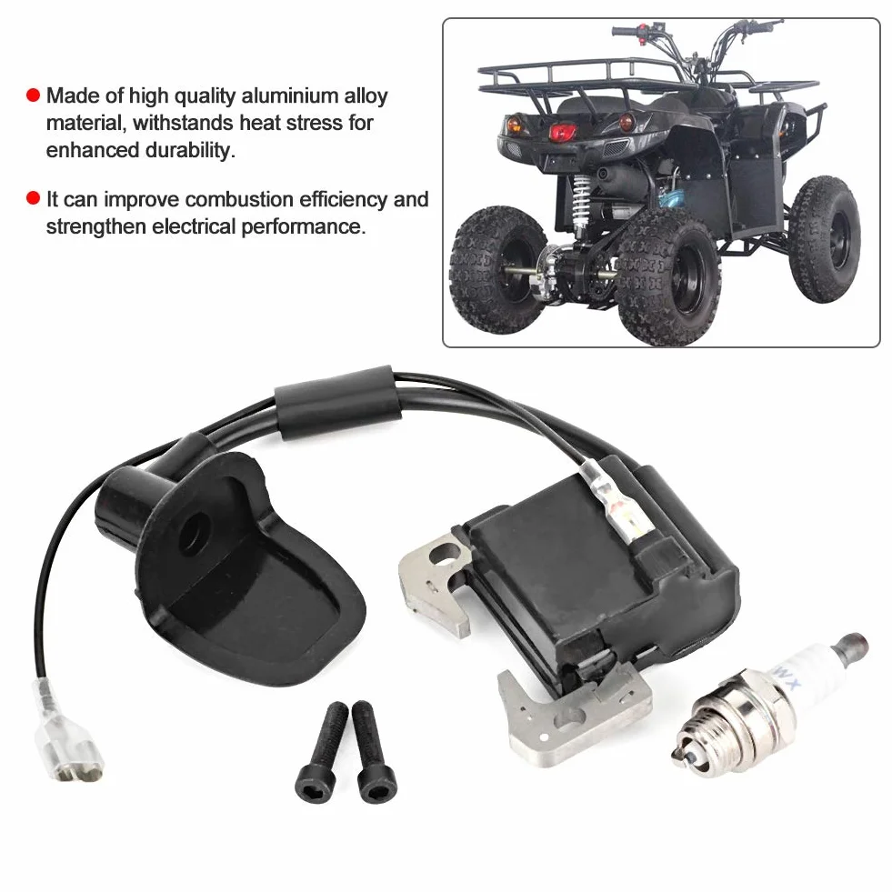 Zestaw cewek zapłonowych, cewka zapłonowa motocykla, cewka modułu zapłonowego pasująca do Pocket Bike L7T świeca zapłonowa cewka zapłonowa ATV,Układ zapłonowy