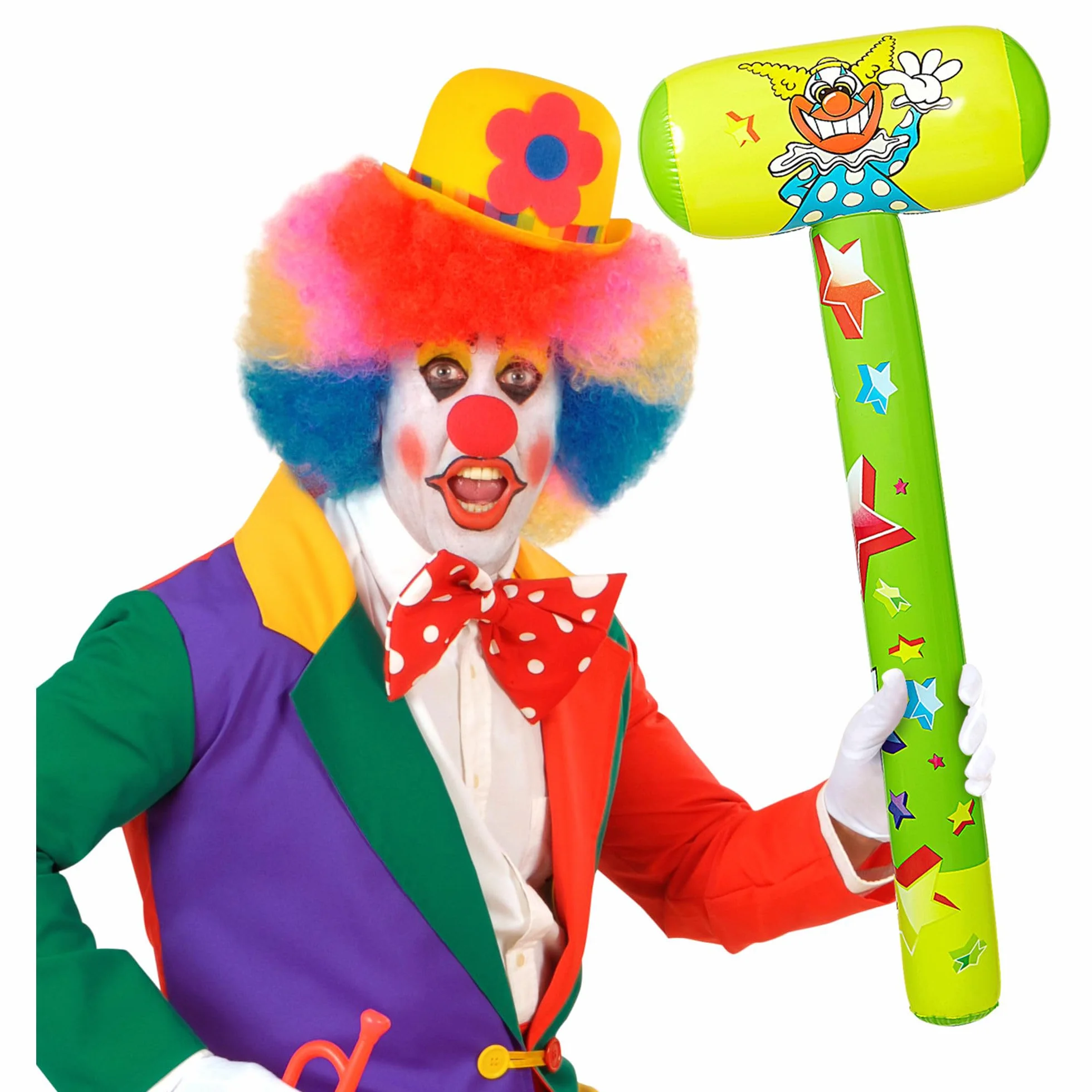 W WIDMANN MILANO Party Fashion 04829 - dmuchany młotek, 96 cm, rzemieślnik, karnawał, impreza tematyczna