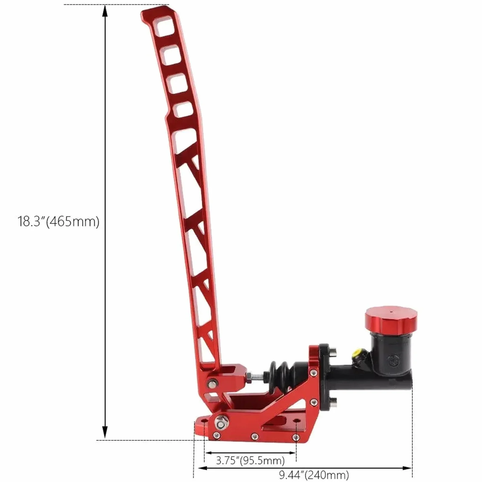 Dźwignia Hamulca Ręcznego płyta do hamulca ręczne Układ hamulcowy Hamulec ręczny Aluminiowy Drift Hydro E-Brake Wyścigowy hydrauliczny hamulec ręczny Długi poziom Zestaw biegów Czarny Czerwony Srebrn