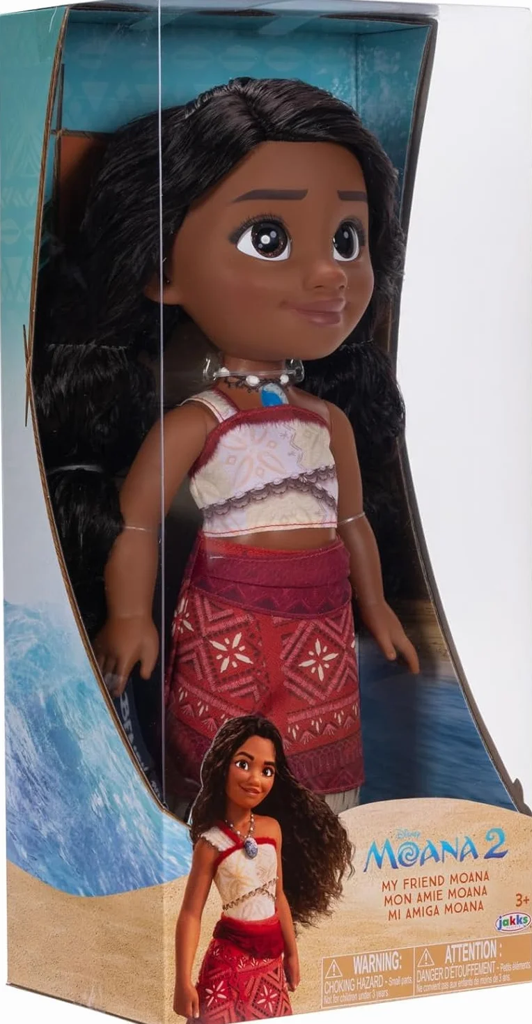 Oceania 2 Lalka 38 cm Vaiana Singer, z jej strojami inspirowanymi filmem animowanym, wzbogacona cennymi detalami, jej oczy błyszczą