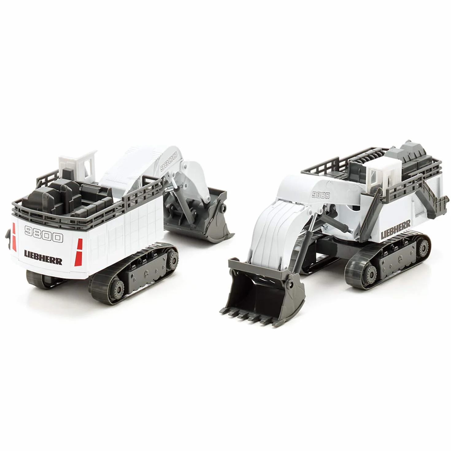 Siku 1798, Koparka górnicza Liebherr R9800, 1:87, Metal/Tworzywo sztuczne, Biała, Funkcjonalna łyżka
