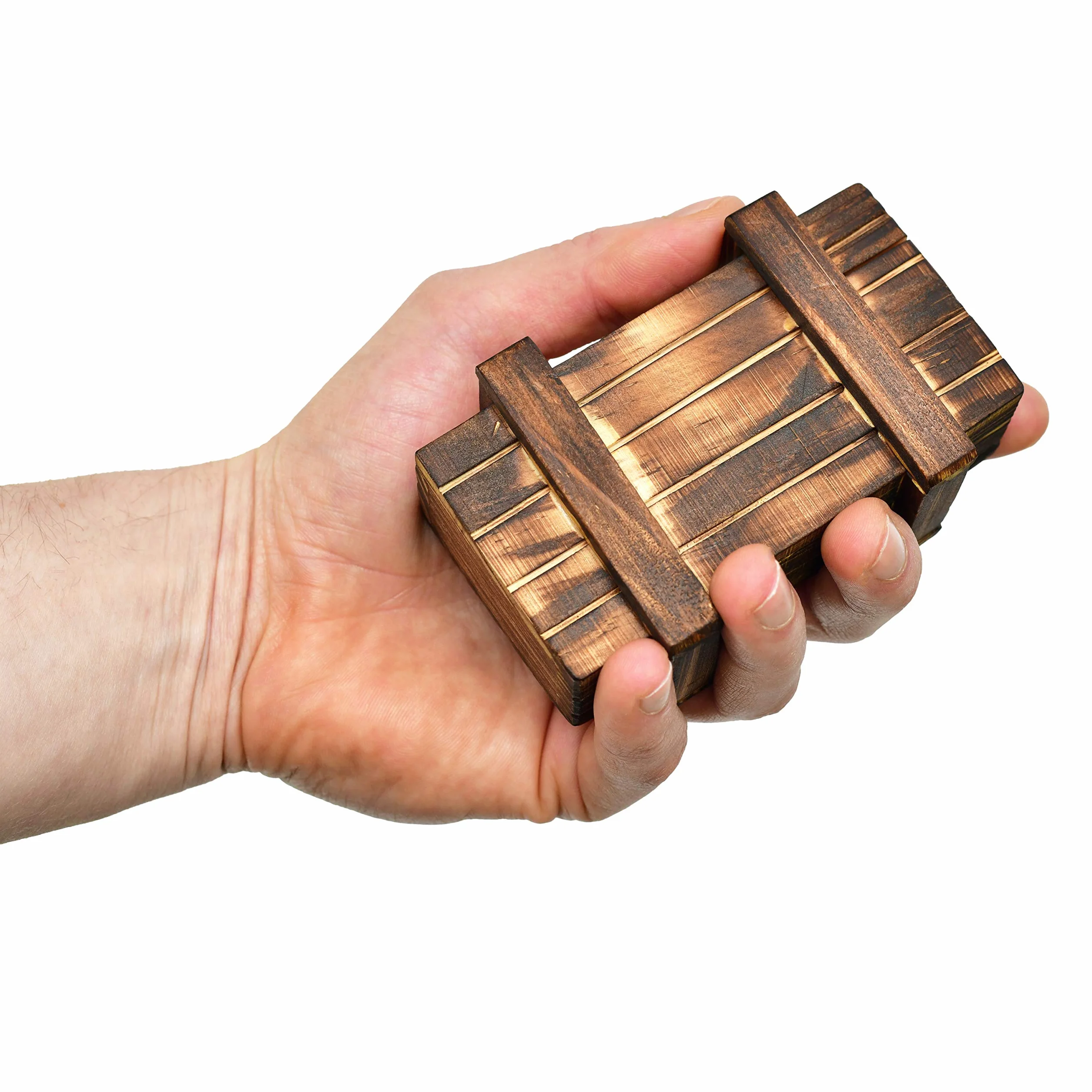 Store HD Magiczne Pudełko na Puzzle i Prezenty - Drewniane z Tajną Przegródką, Gadżety, Opakowanie na Pieniądze, Bony Urodzinowe, Biżuterię, Małe Puzzle, Gra