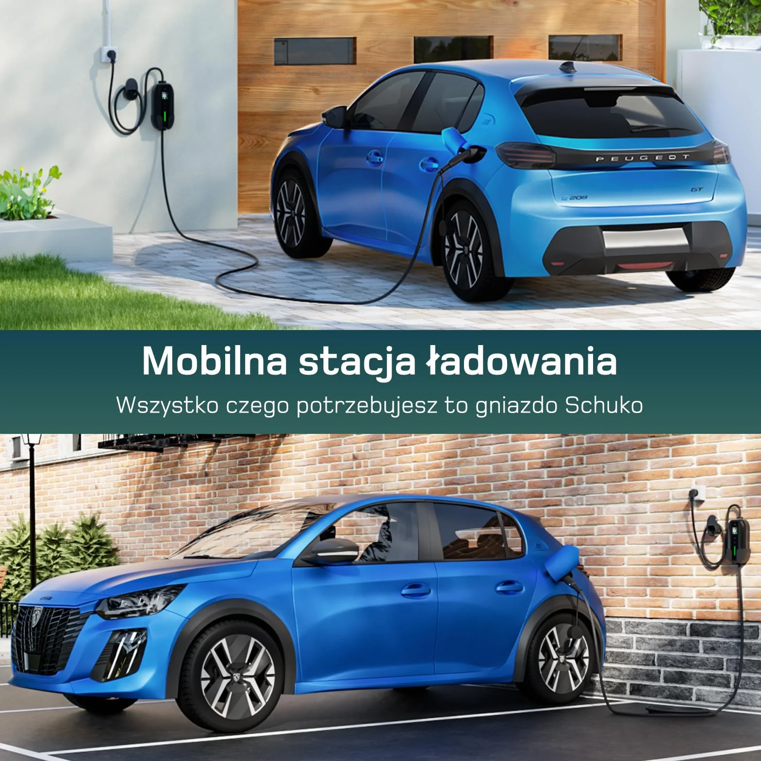 Schuko Kabel ładujący typu 2 3,68kW 1-fazowy 6m 6-16A ładowarka EV