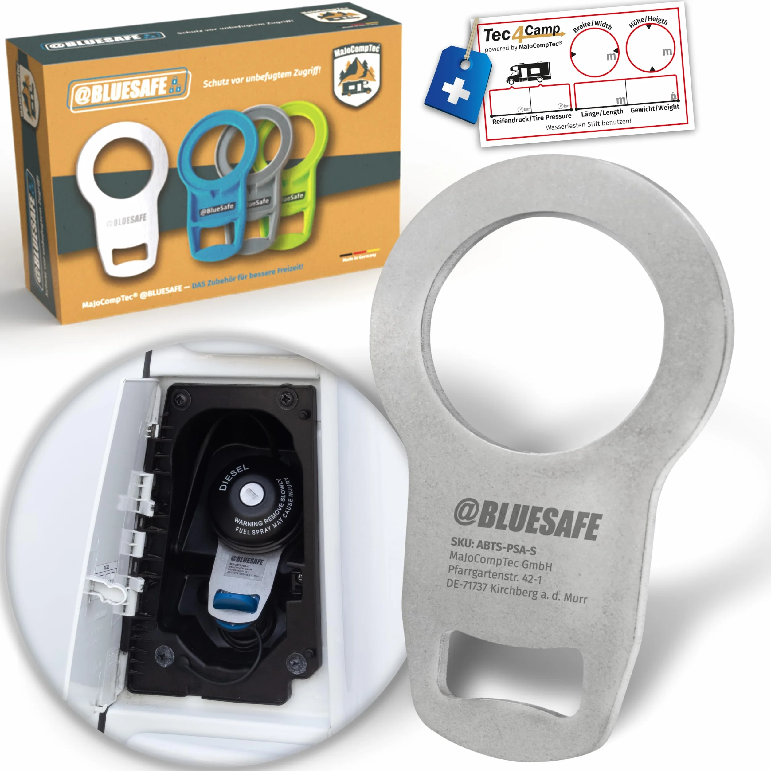 AdBlue Zabezpieczenie korka wlewu paliwa Boxer AdBlueSafe czarne