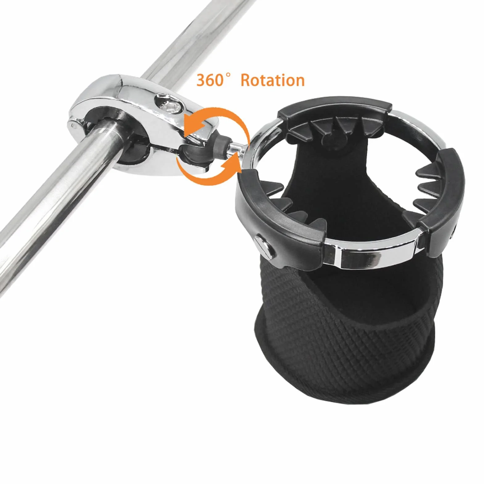 Uchwyt na Kubek Motocyklowy 360° do Kierownicy 7/8"-1/4", ATV, Rower, Wózek