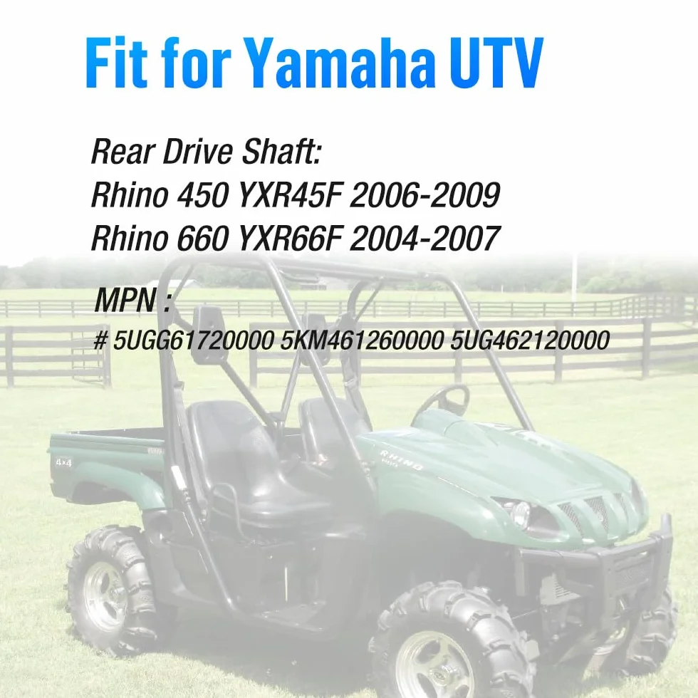 Tylny śmigło wał napędowy i zestaw Boss do Yamaha Rhino 450 Rhino 660 YXR45F YXR66F 2004-2009