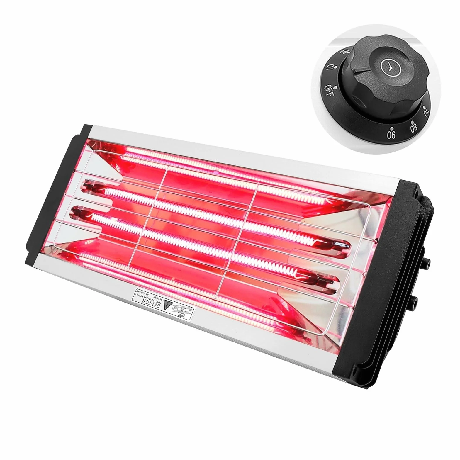 Lampa do utwardzania lakieru, Przenośna lampa lakiernicza z czerwoną linią, lampa do pieczenia o krótkiej fali, lakier samochodowy w sprayu, szybkie suszenie i podgrzewanie(K003)