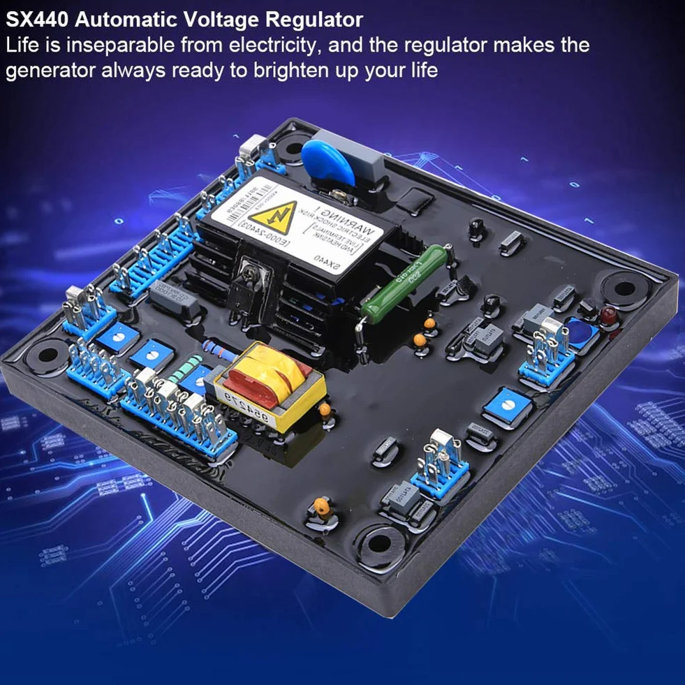Regulator napięcia AVR SX440 automatyczny do generatorów bezszczotkowych moduł zasilający