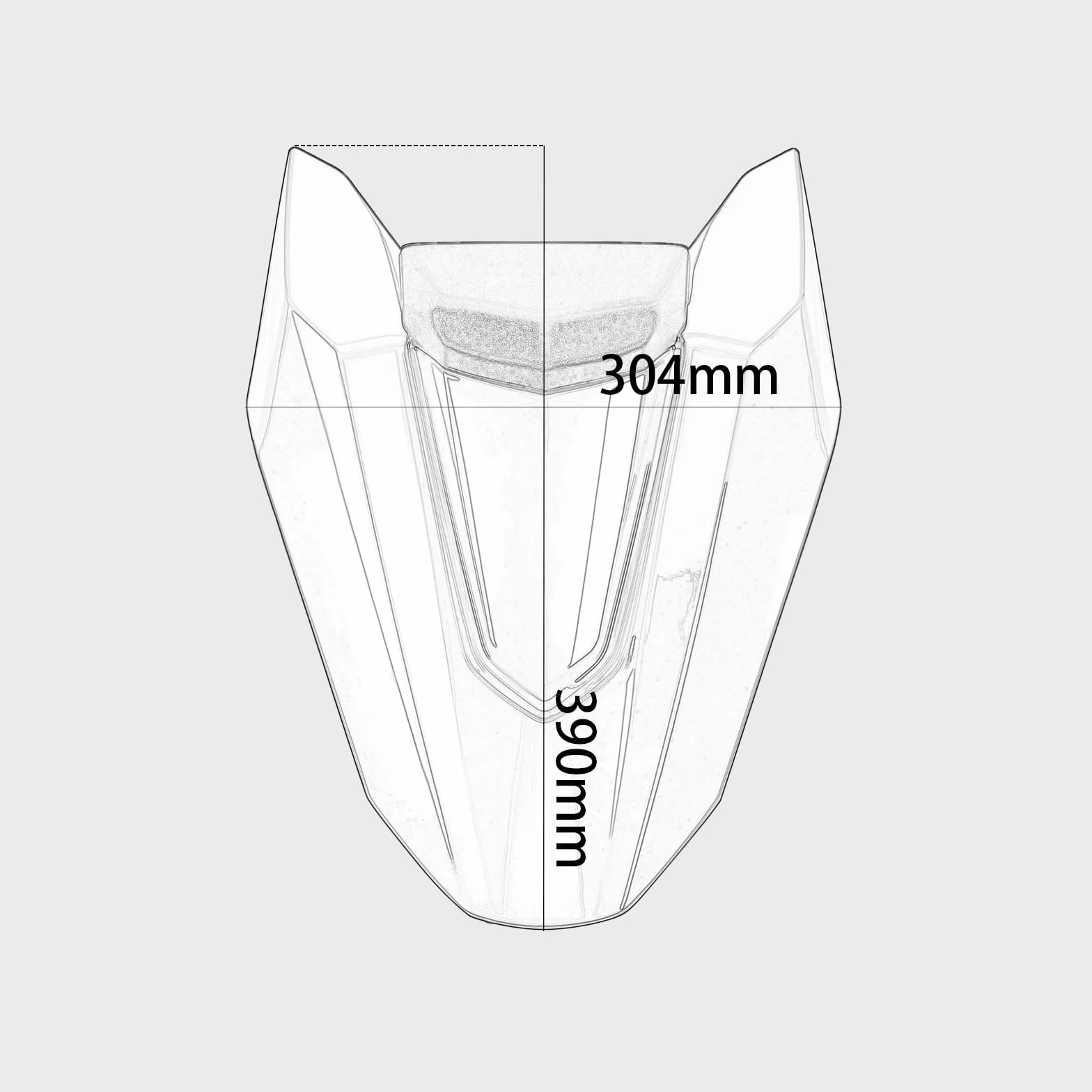 Pokrowiec na tylne siedzenie motocykla Ho&n&da CB650R CBR650R 2019-2023 czerwony