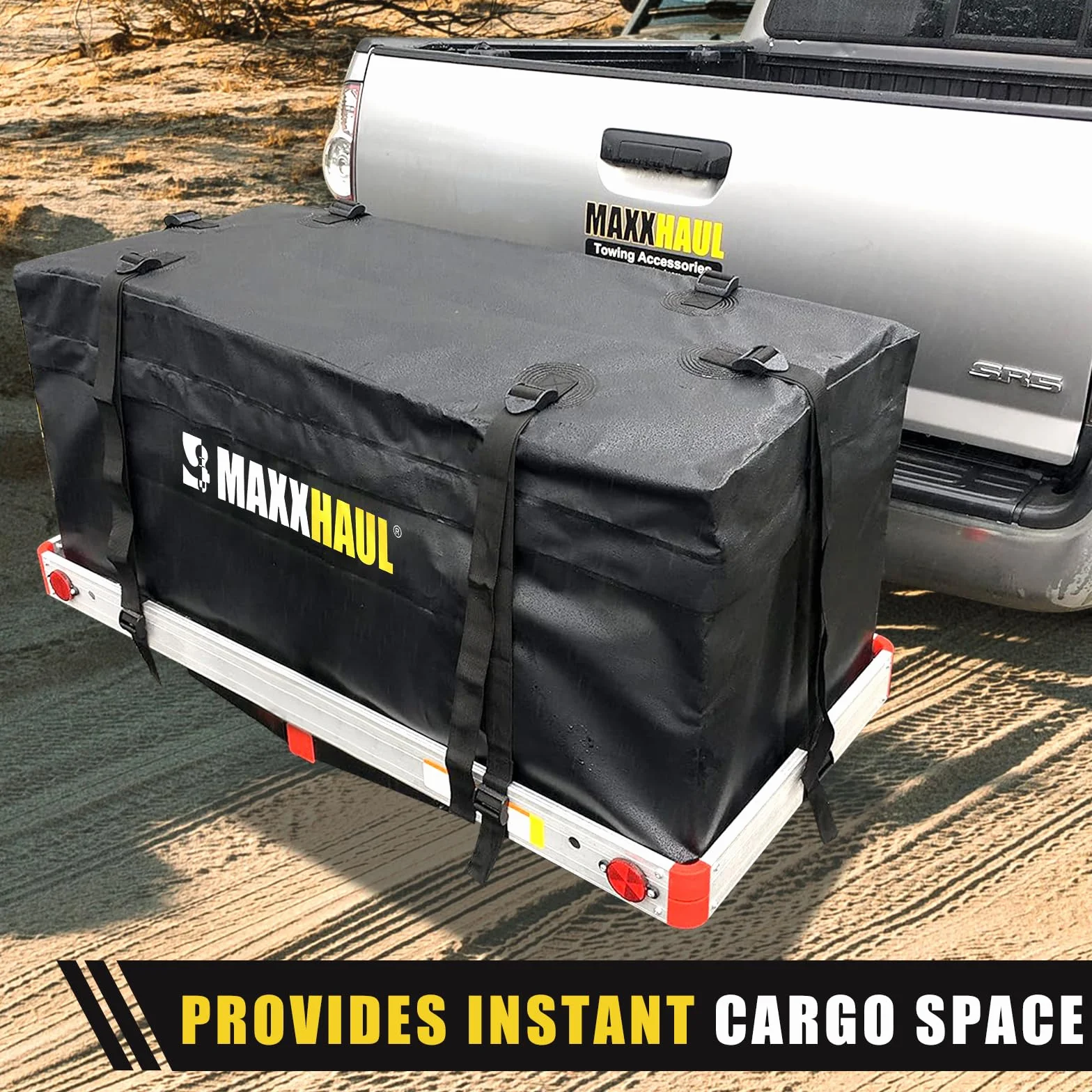 MaxxHaul 70209 Miękka torba transportowa do bagażnika na haku holowniczym 119x50x50 cm czarna