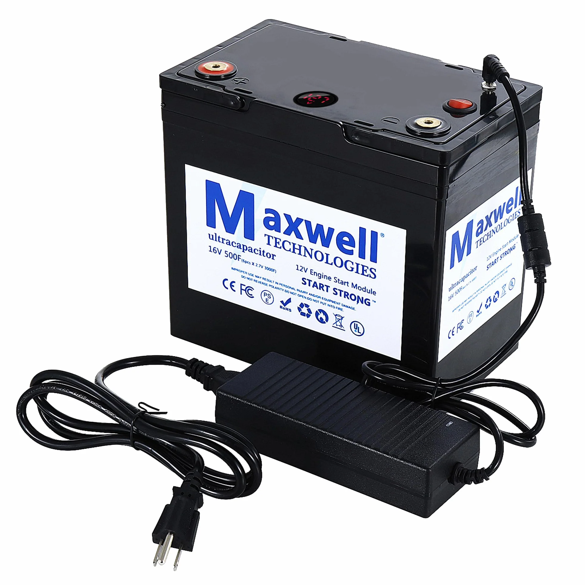 Maxwell 16 V 500F Super kondensator Jump Starter 6000 A akumulator samochodowy 3000 Faradów