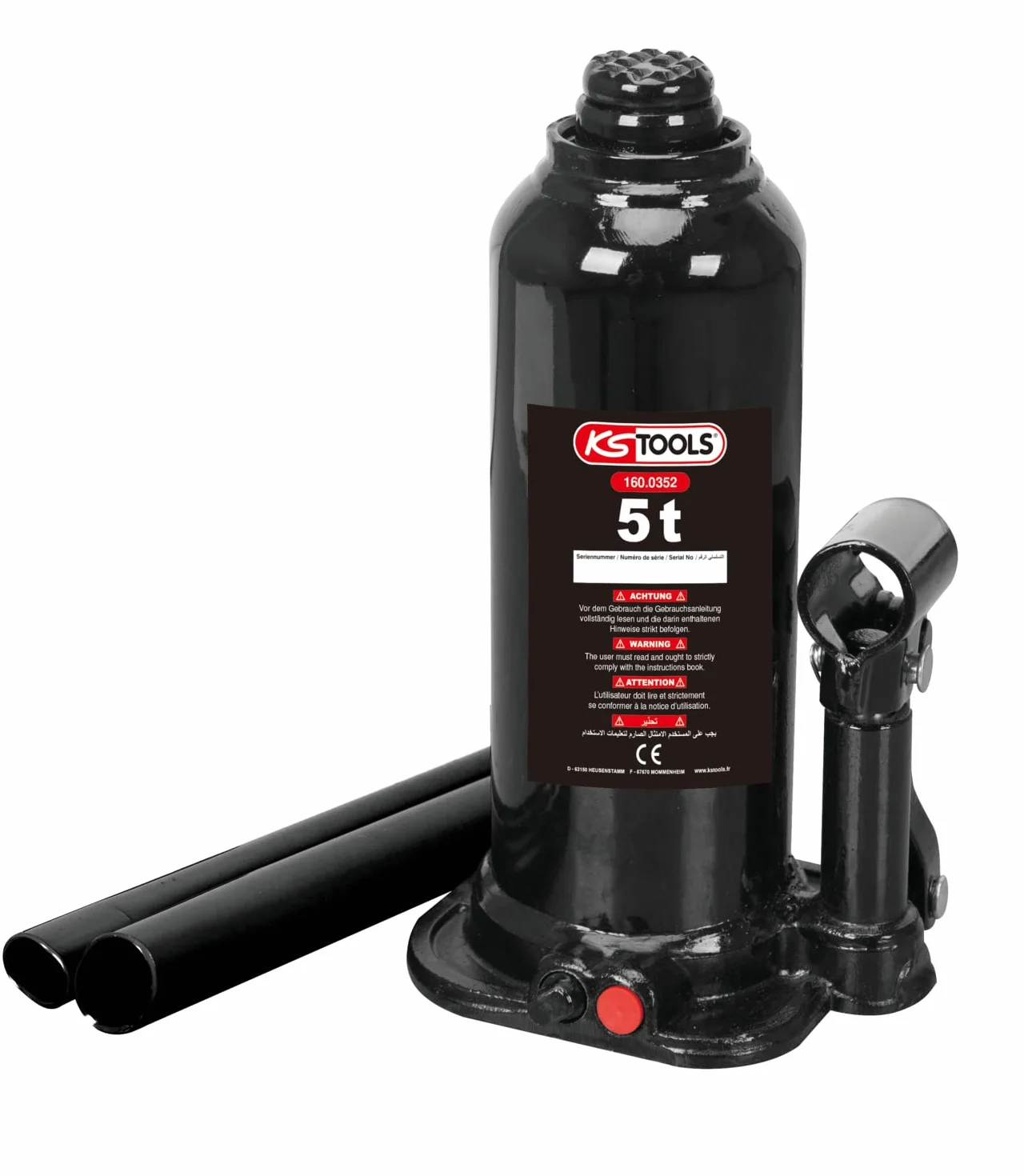 KS Tools 160.0352 Hydrauliczny podnosnik srubowy, 5 t