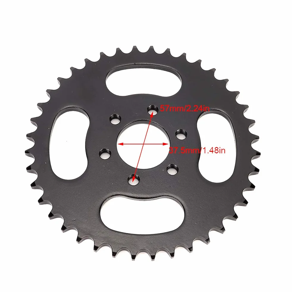 428/63 tylne koło napędowe 428 łańcuch 125 cm³ Taotao, koła łańcuchowe do sportów motorowych, ATV Quad 428 łańcuch tylny zębatka pasuje do Taotao Sunl Roketa Jcl Nst 125 150 200 250