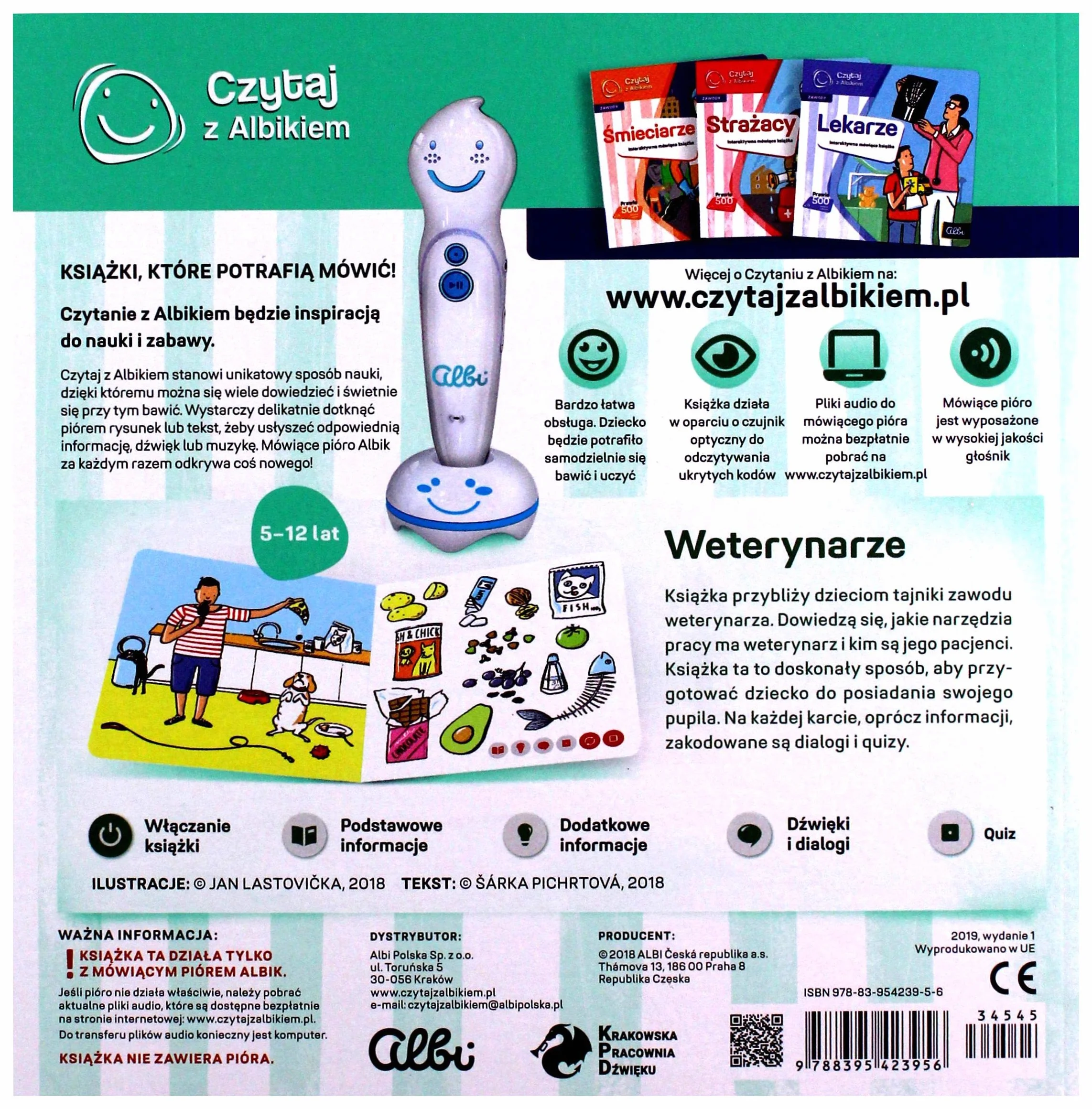 Albi Czytaj z Albikiem książka Zawody Weterynarze