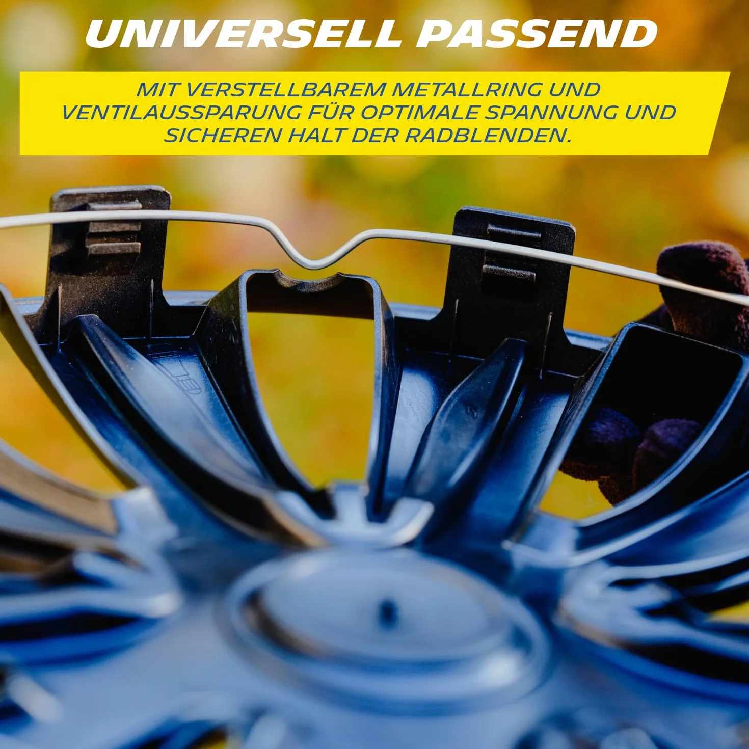 MICHELIN Fabienne uniwersalne kołpaki ozdobne 4 sztuki czarne ABS