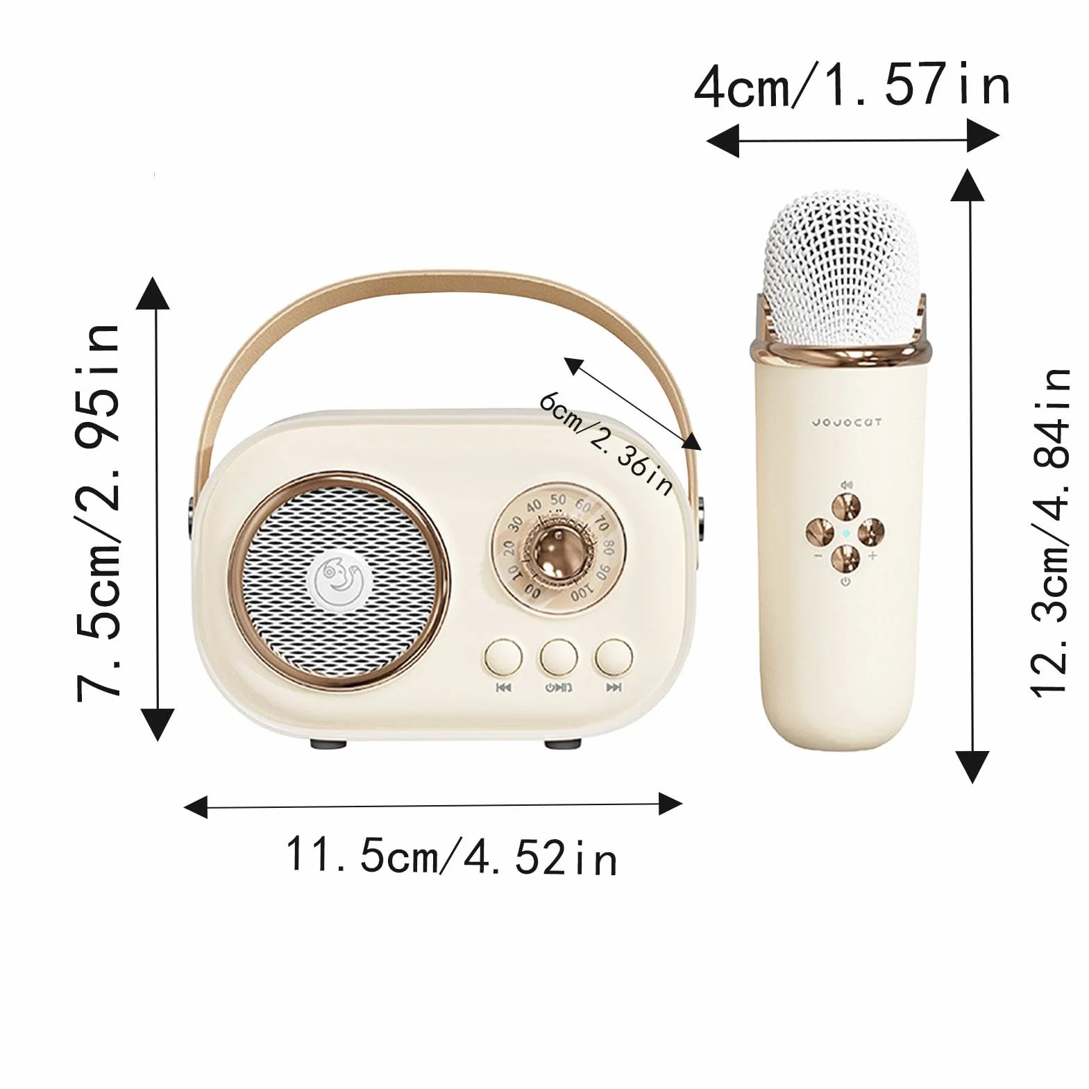 Maszyna do karaoke, przeno?ny g?o?nik z 1 mikrofonem bezprzewodowym, maszyna do karaoke z efektami zmiany g?, zestaw g?o?ników retro ze wzmocnionym basem stereo na imprezy