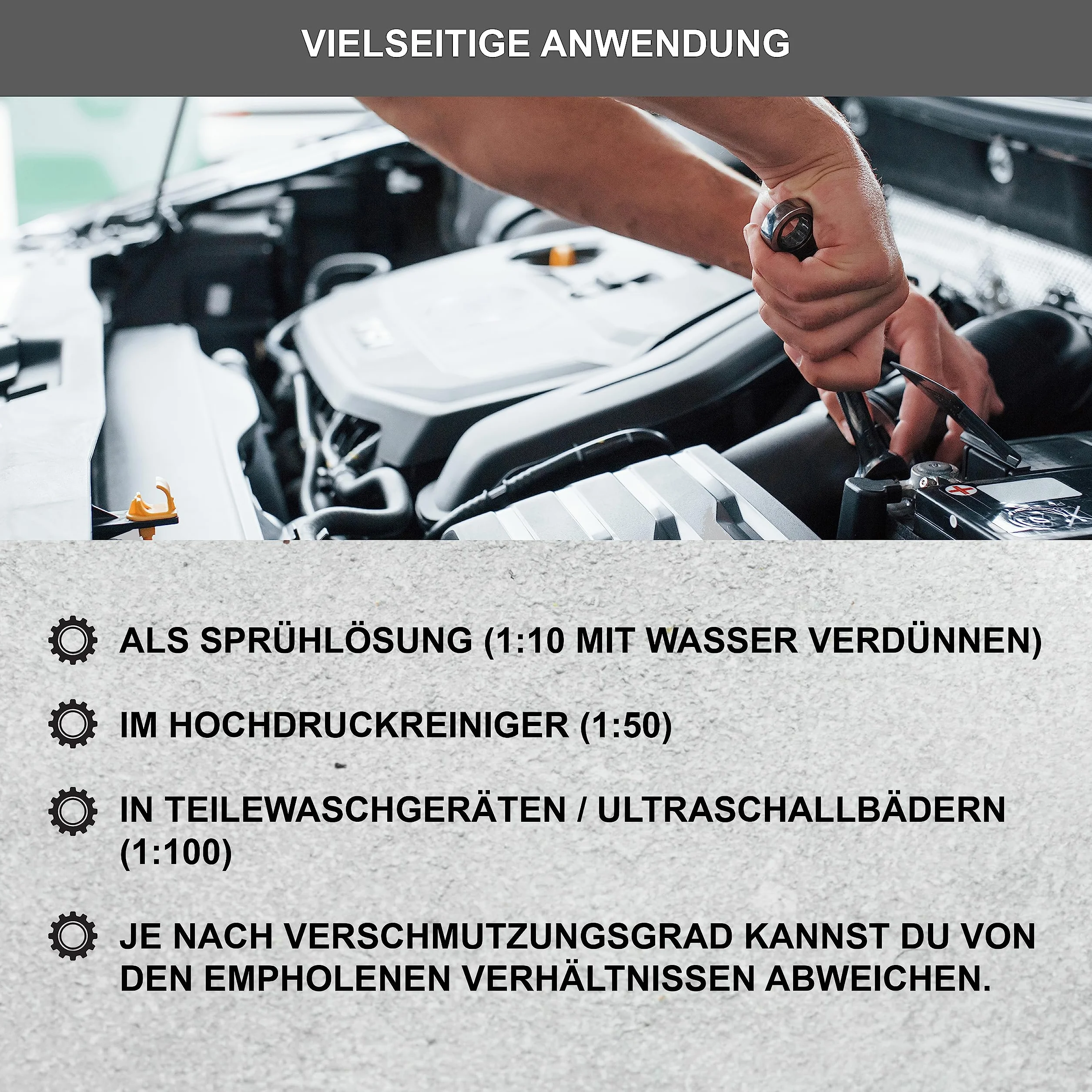 DELLWING Specjalny środek czyszczący HD – wysoko skoncentrowany alkaliczny środek czyszczący do gaźników, głowic cylindrów, wtryskiwaczy, dysz wtryskowych, jako kąpiel ultradźwiękowa, mycie części,