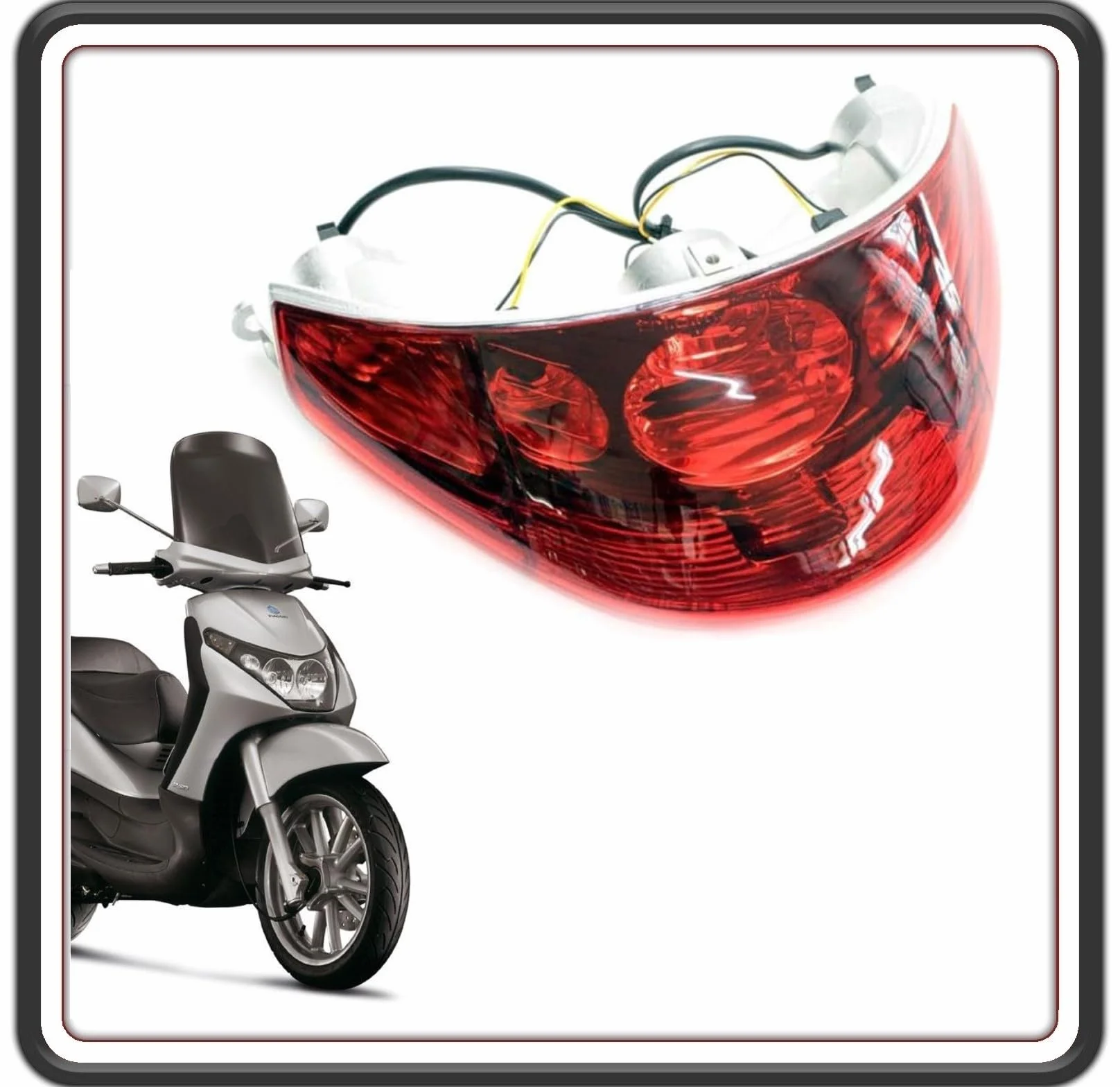 Reflektor tylny Piaggio BEVERLY 125 250 500 2001-2009 ORIGIN33